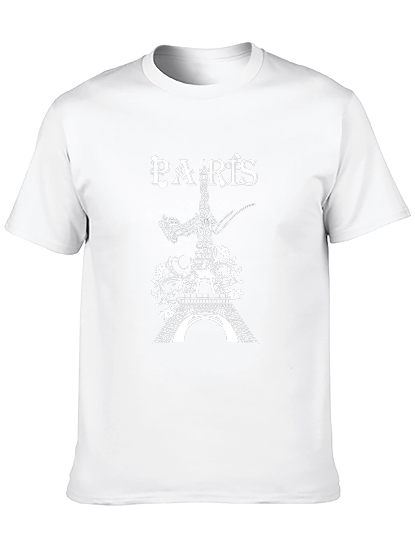 Paris Eiffel Tower Graphic Black T-Shirt