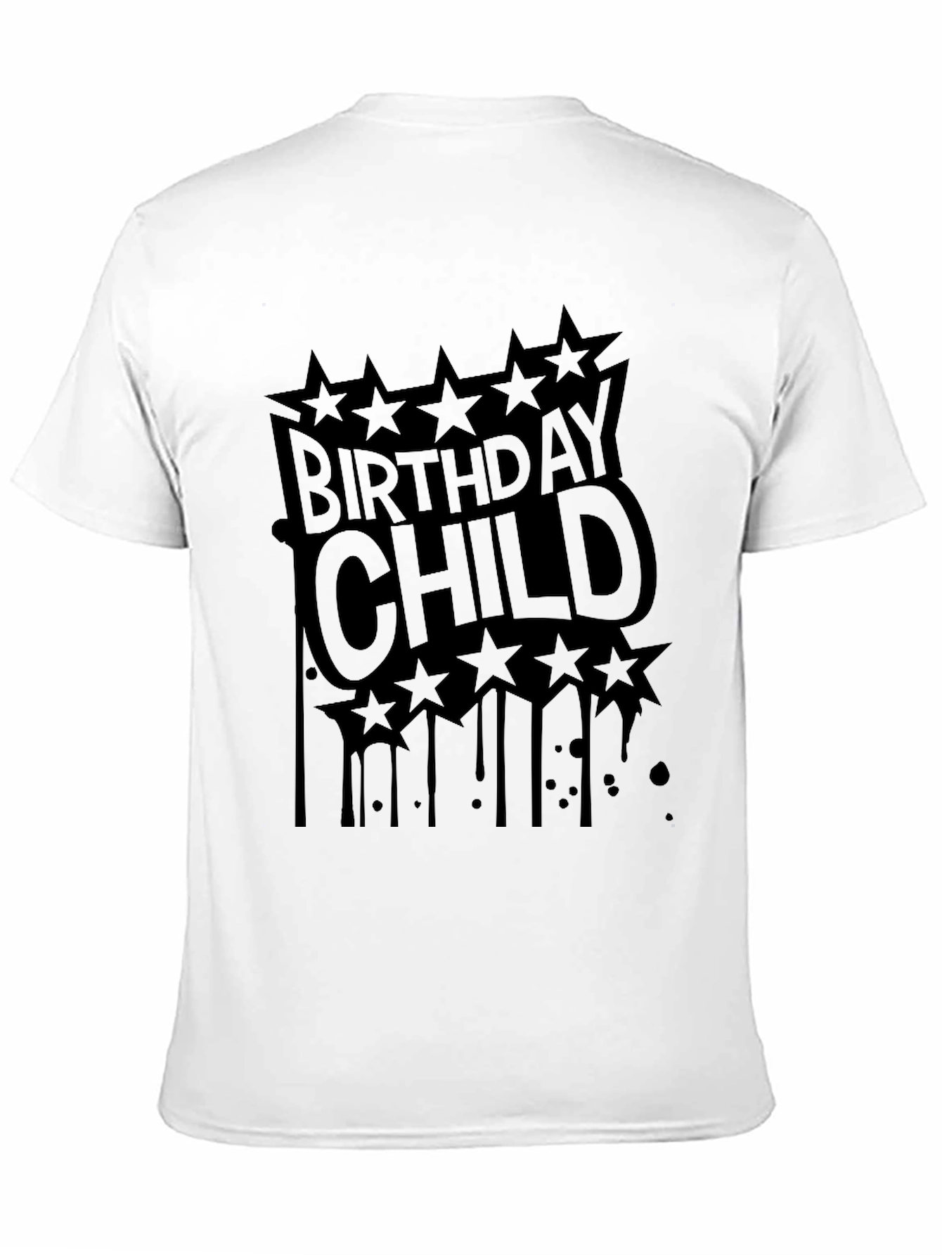 Birthday Child T-Shirt - Black Graphic Tee