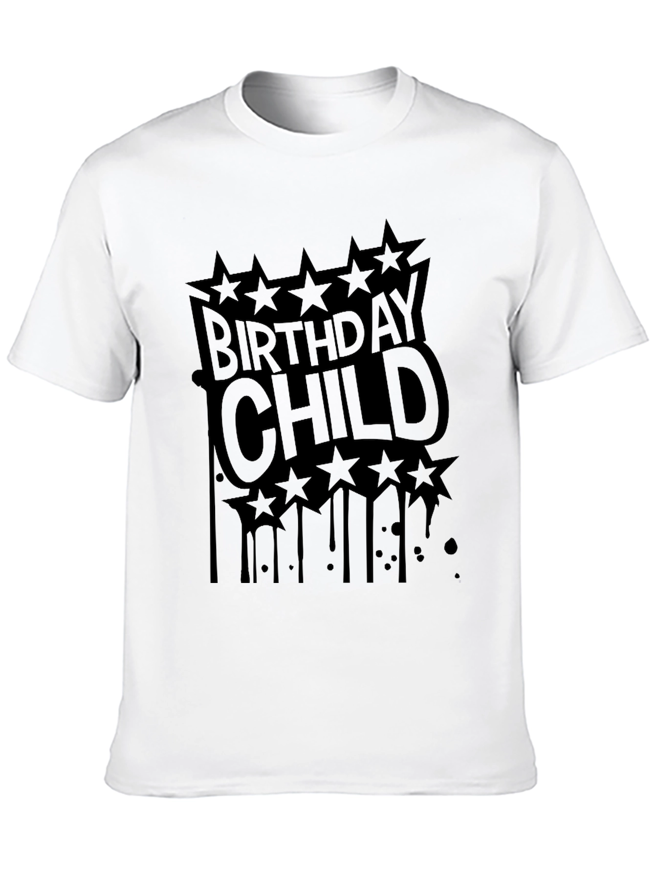 Birthday Child T-Shirt - Black Graphic Tee