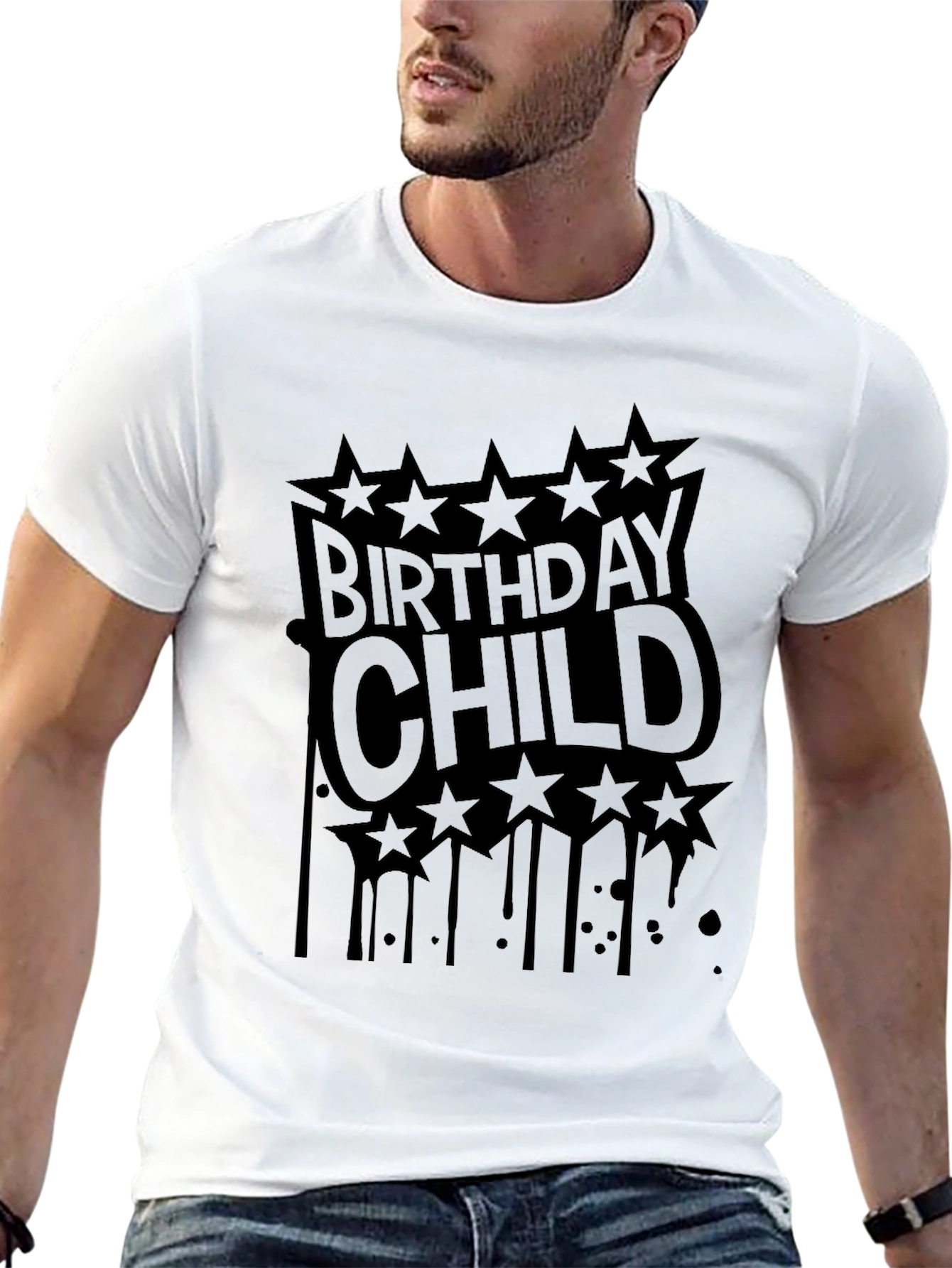 Birthday Child T-Shirt - Black Graphic Tee