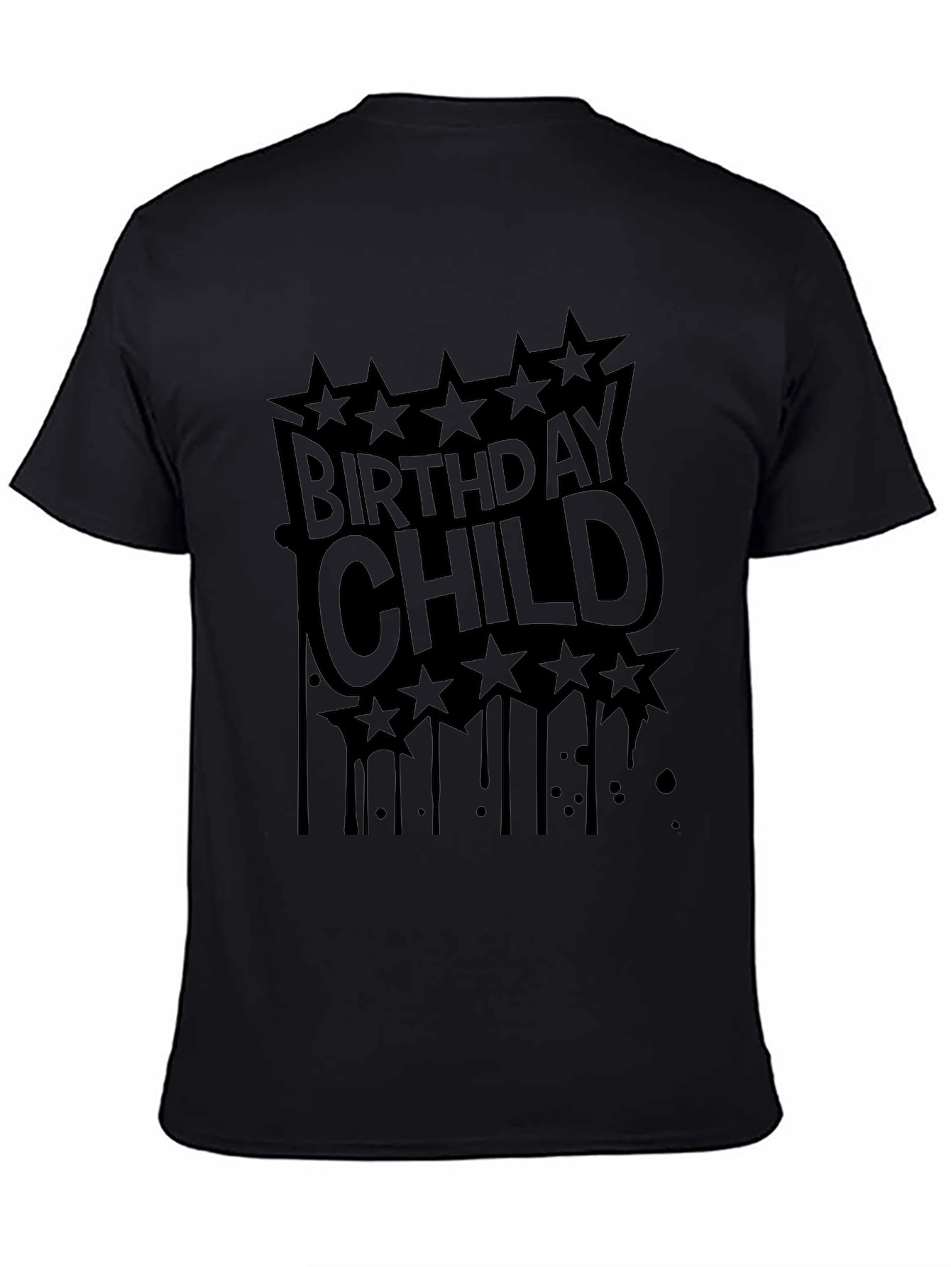 Birthday Child T-Shirt - Black Graphic Tee