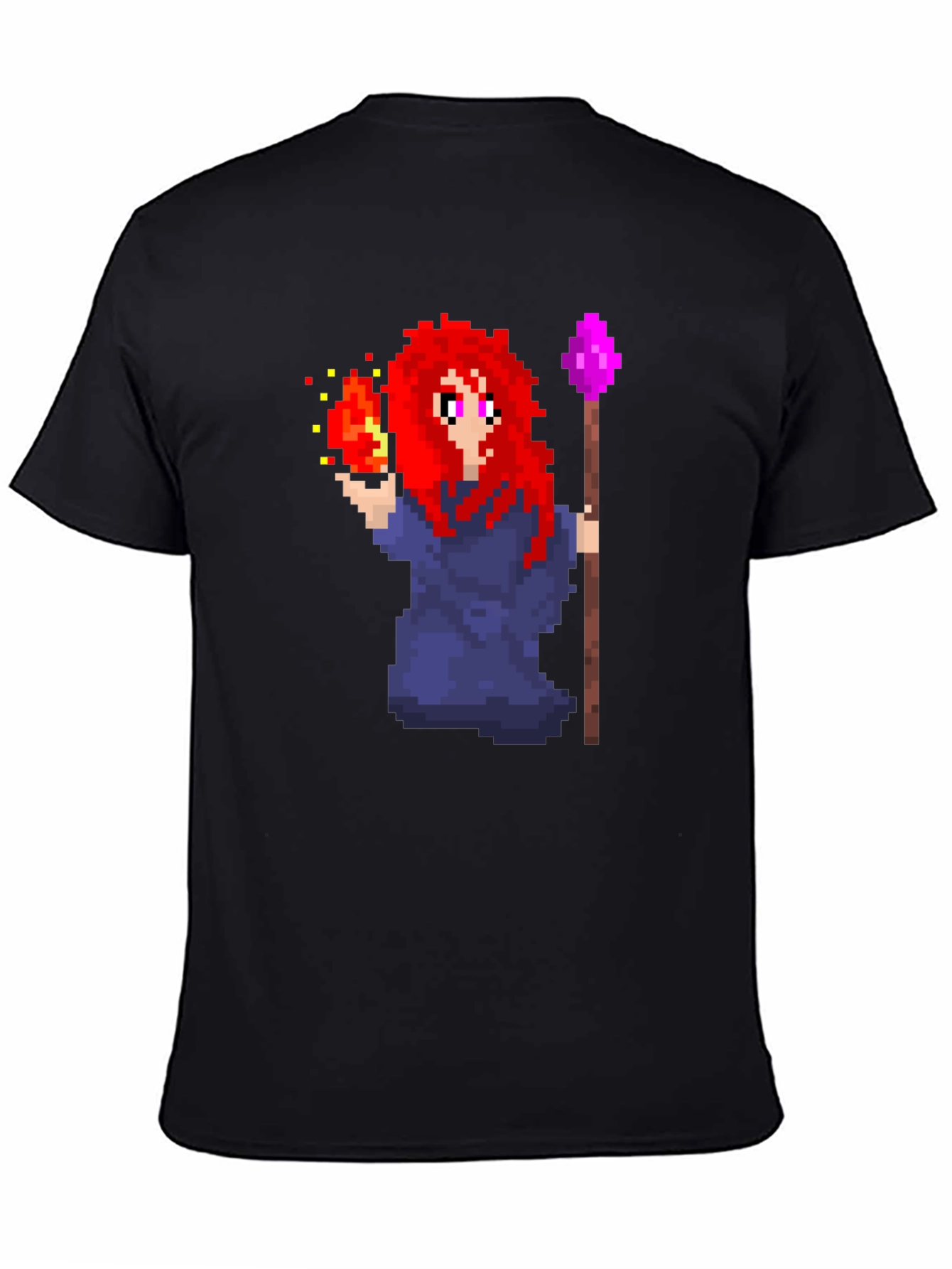 Pixel Art Mage T-Shirt - Unique Graphic Tee
