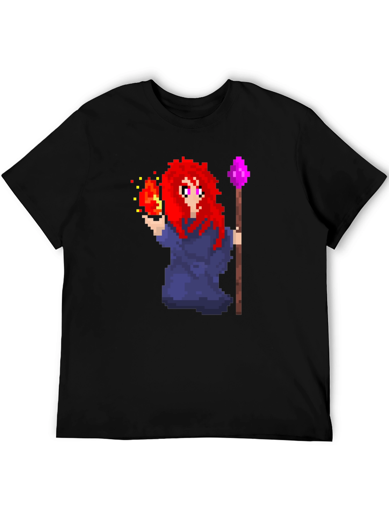 Pixel Art Mage T-Shirt - Unique Graphic Tee