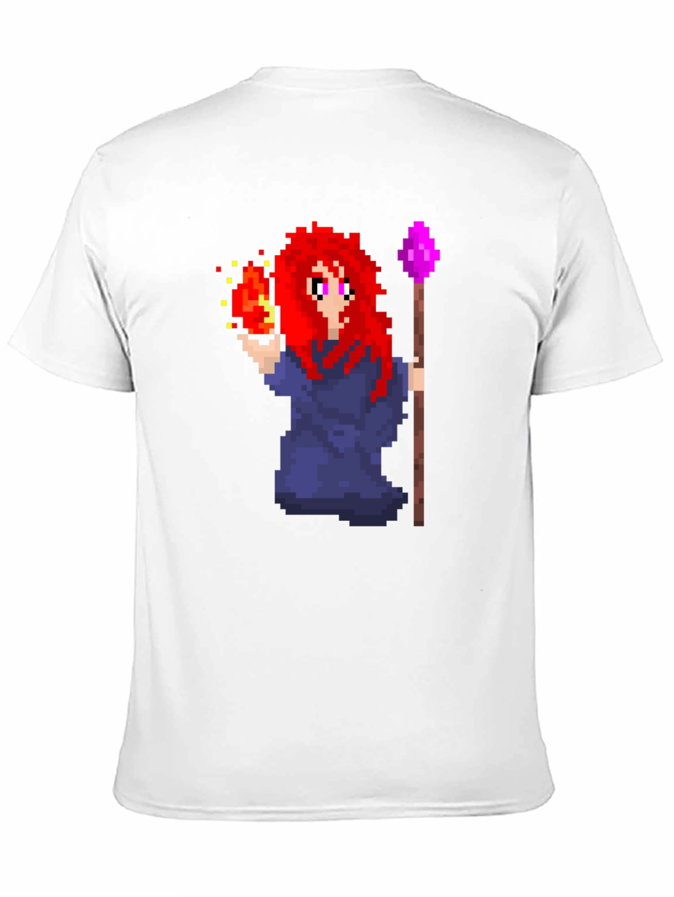Pixel Art Mage T-Shirt - Unique Graphic Tee