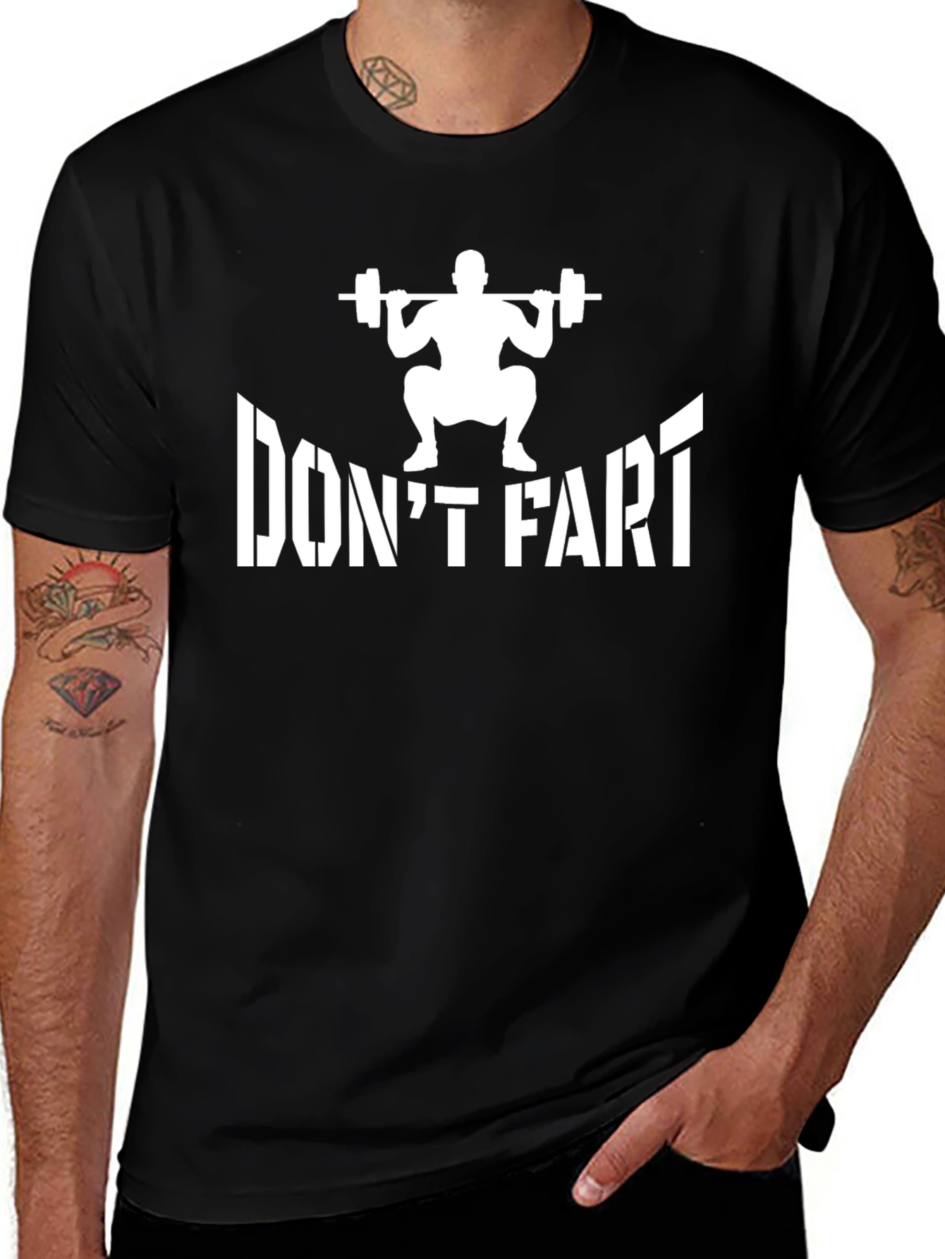 Dont Fart Gym T-Shirt Funny Workout Tee