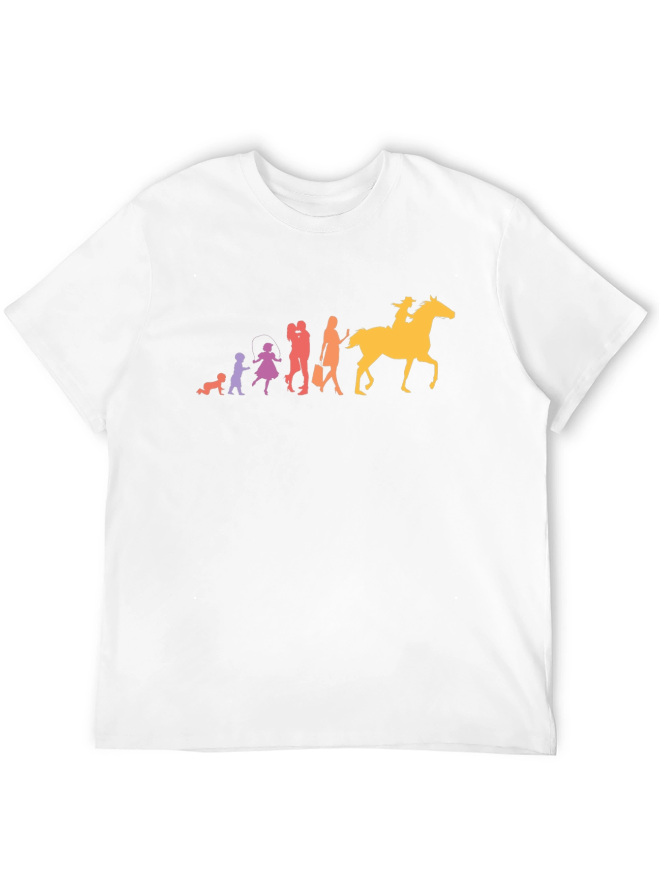 Evolution of Cowgirl - Black Graphic Tee