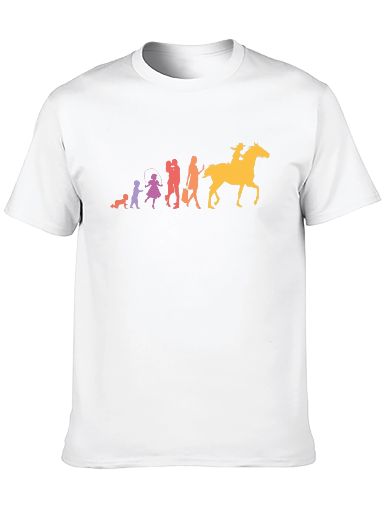 Evolution of Cowgirl - Black Graphic Tee