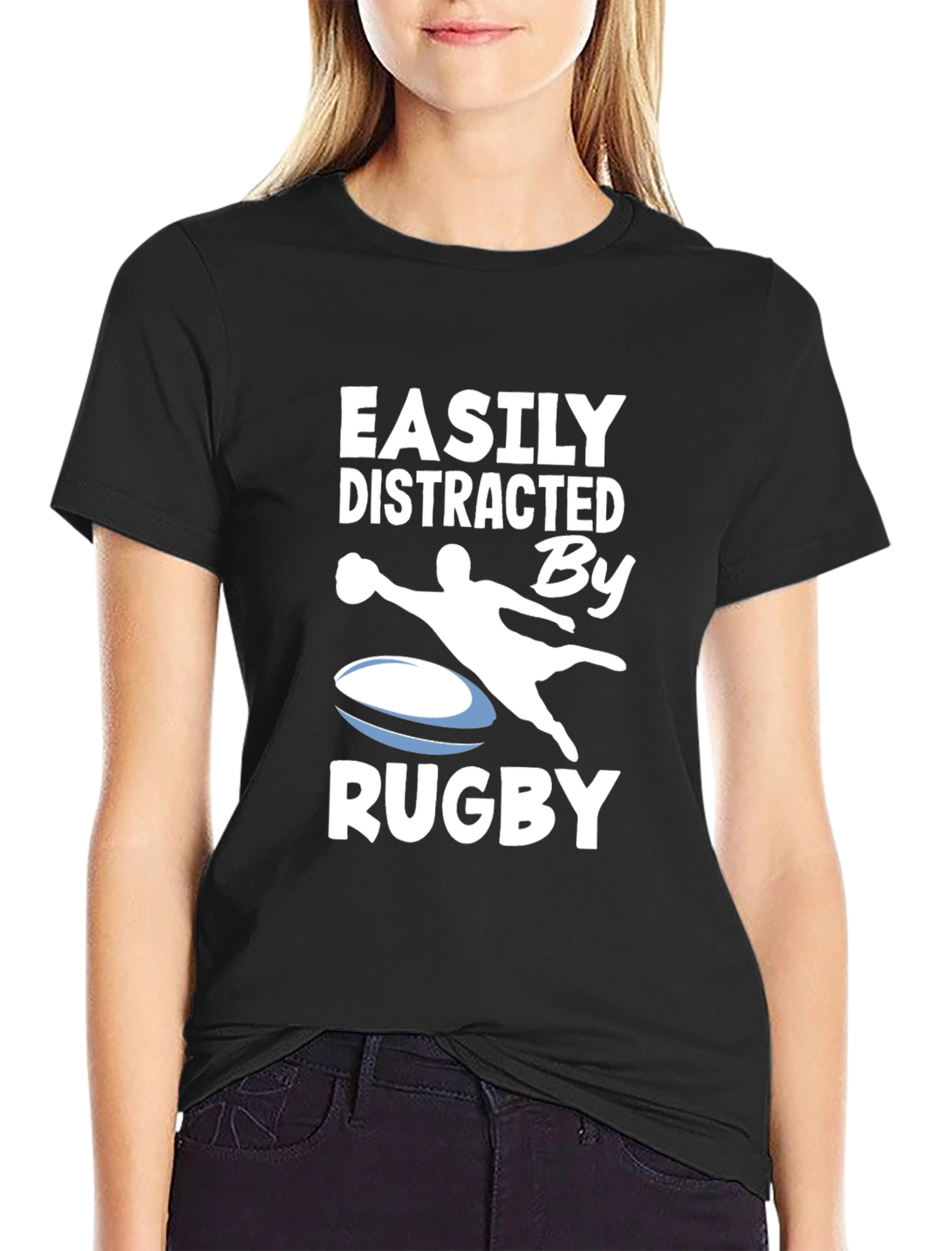 Easily Distracted By Rugby T-Shirt