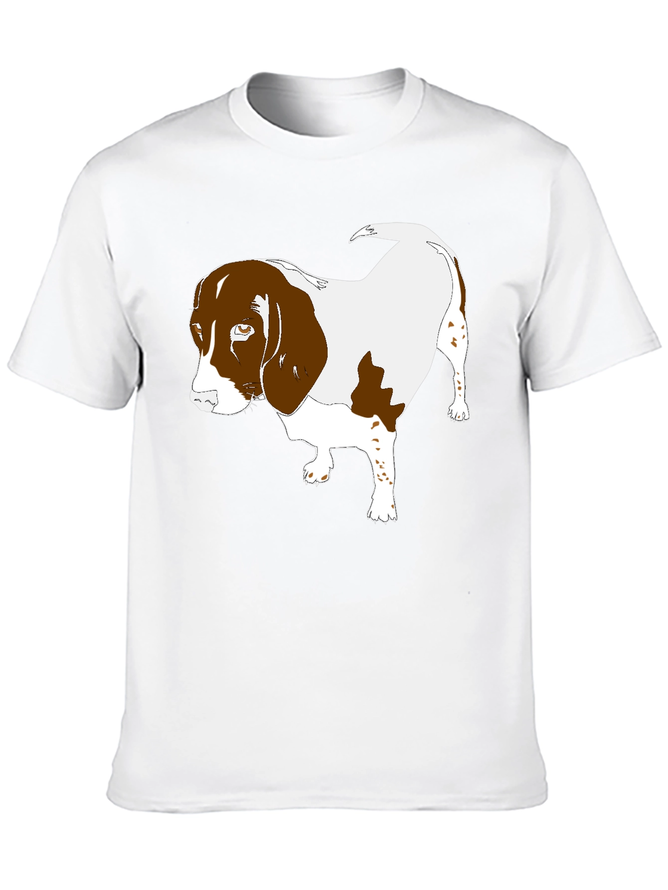 Dog Graphic T-Shirt Black Casual Tee