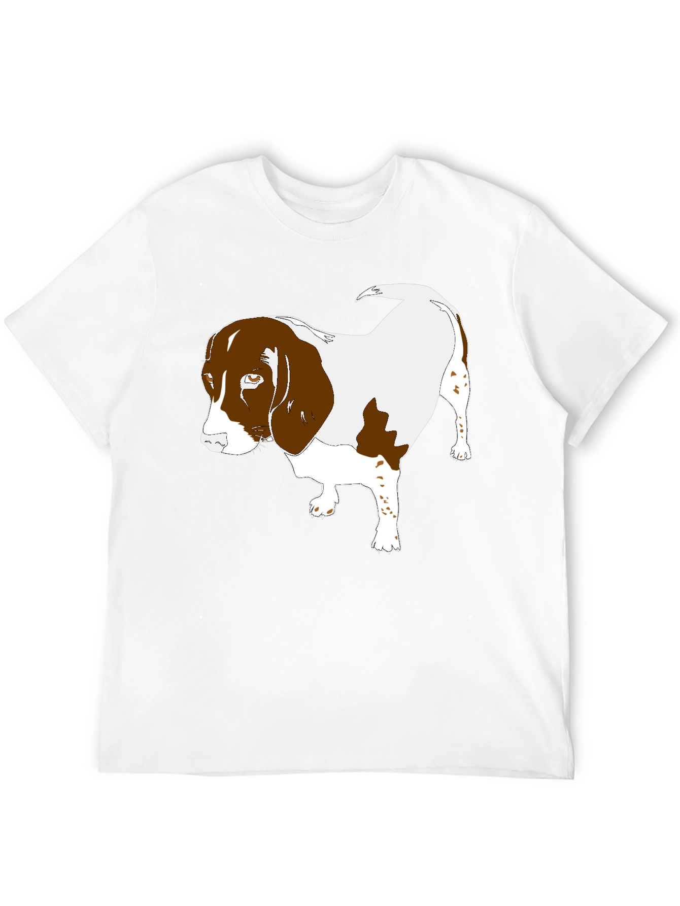 Dog Graphic T-Shirt Black Casual Tee