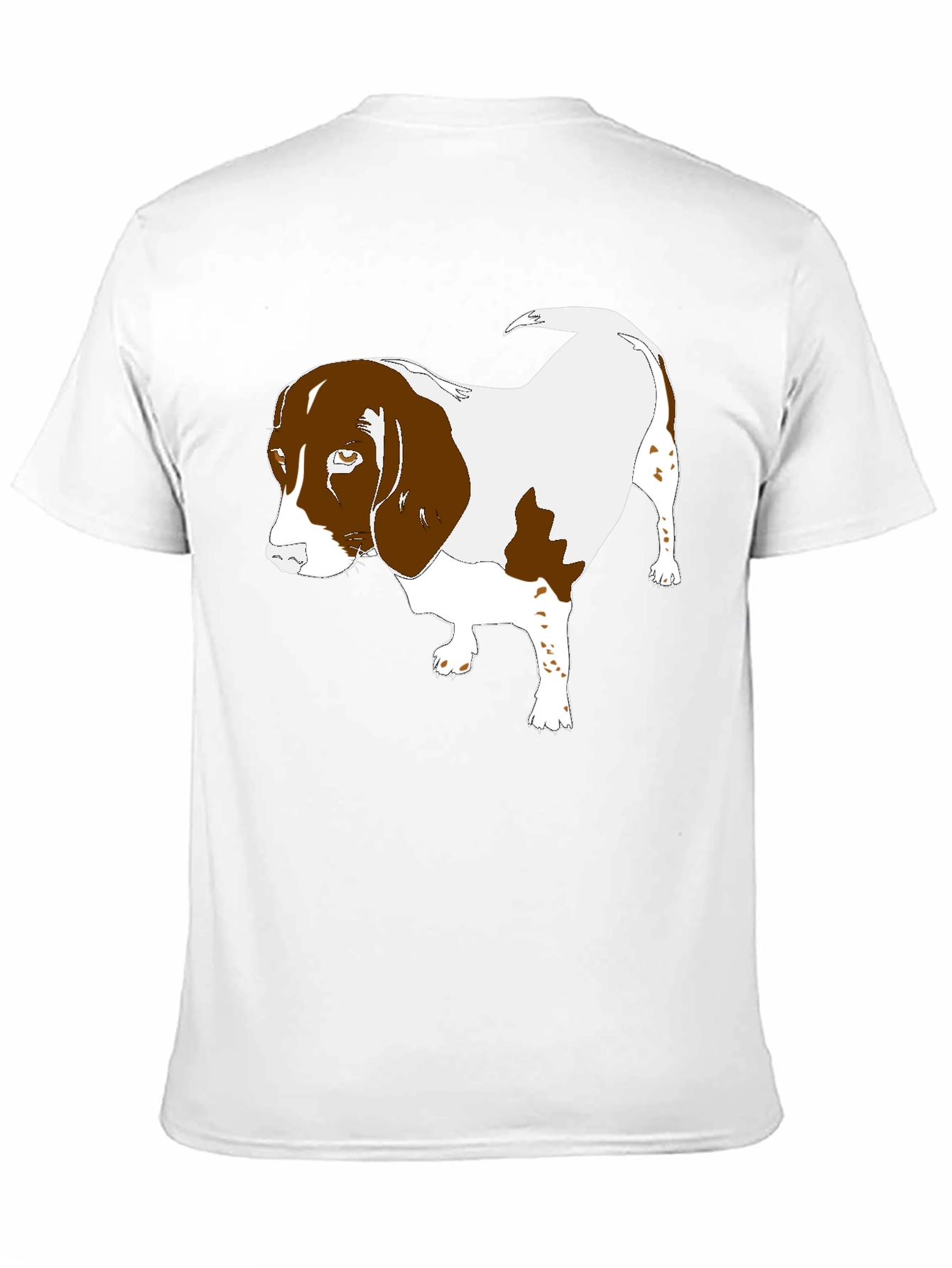 Dog Graphic T-Shirt Black Casual Tee