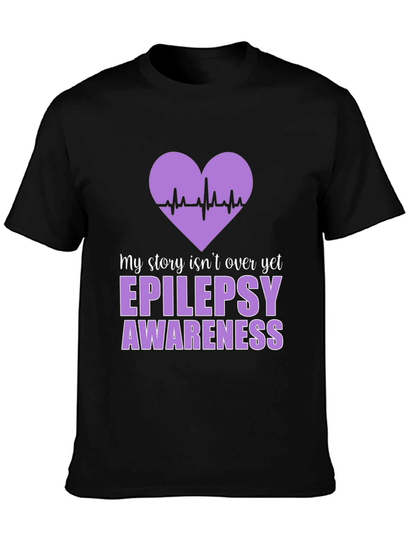 Epilepsy Awareness Heartbeat T-Shirt