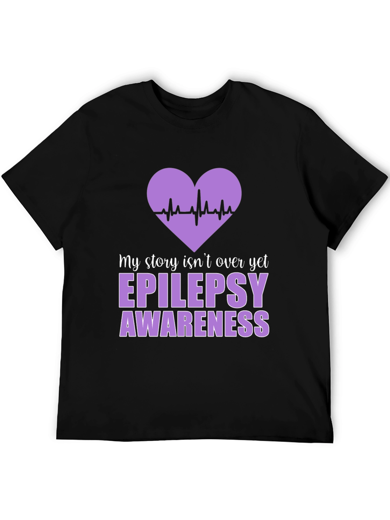 Epilepsy Awareness Heartbeat T-Shirt