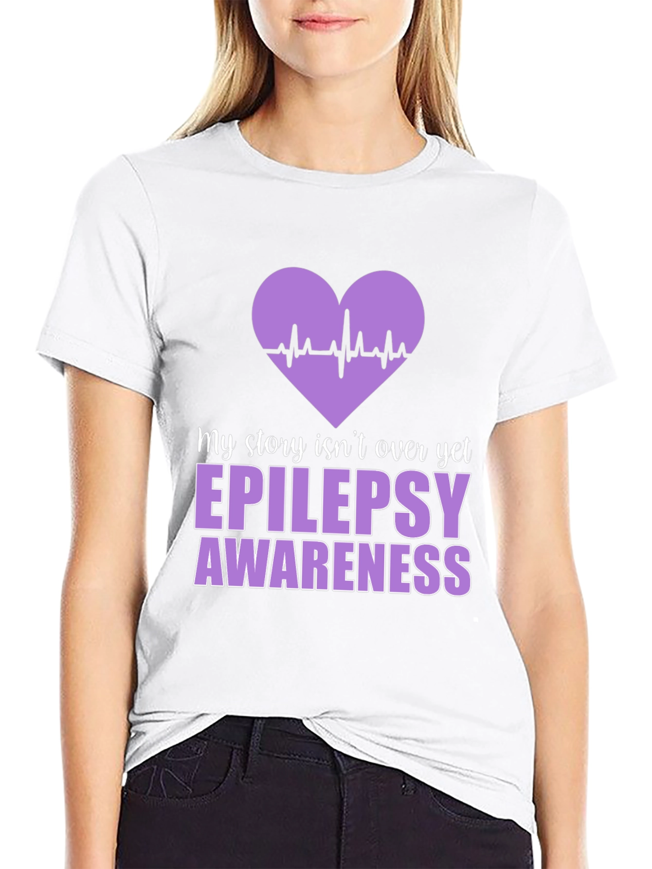 Epilepsy Awareness Heartbeat T-Shirt