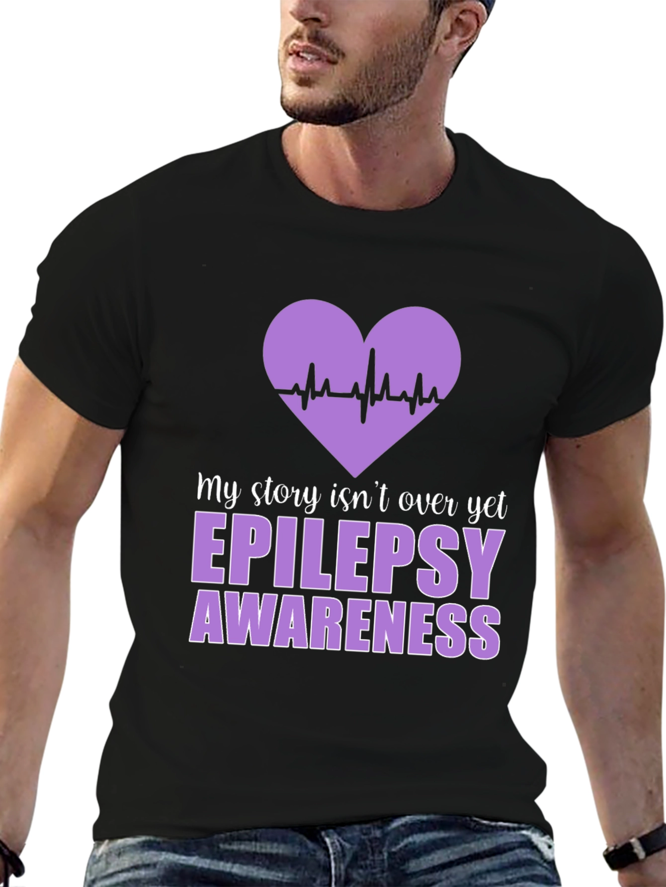 Epilepsy Awareness Heartbeat T-Shirt