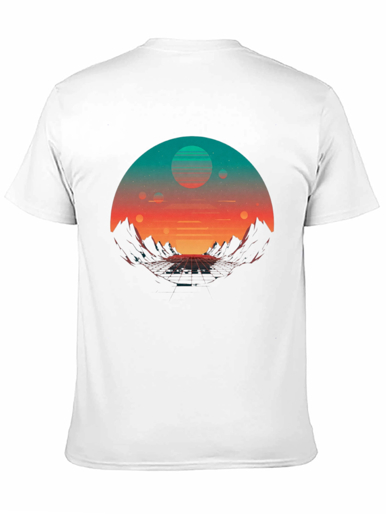Retro Sunset Graphic Tee - Synthwave Style