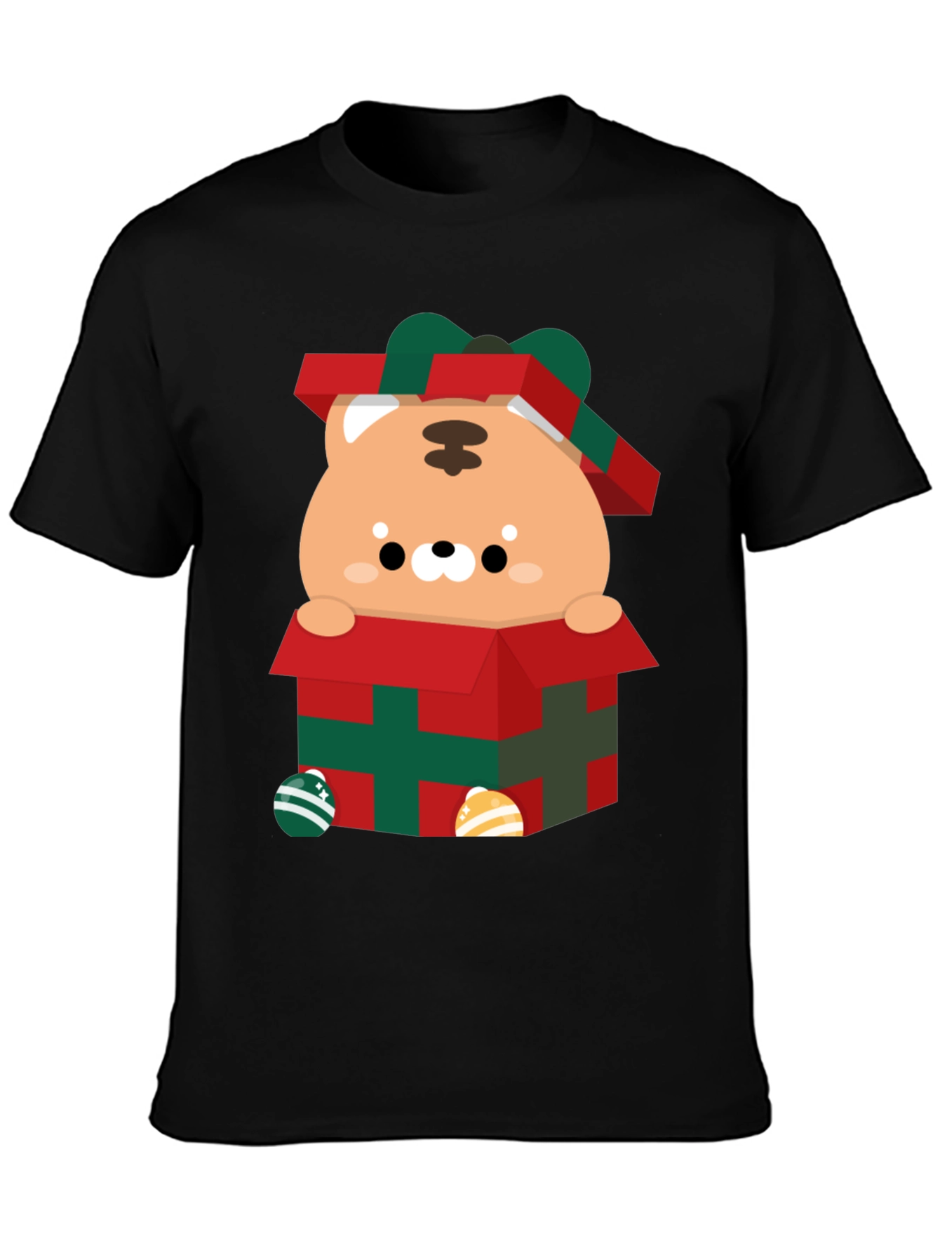 Festive Gift Box Tiger Graphic Tee