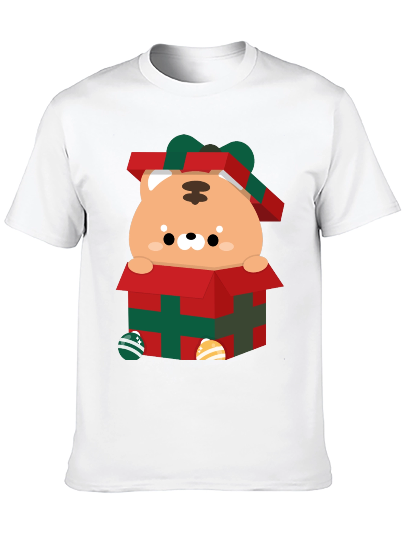Festive Gift Box Tiger Graphic Tee