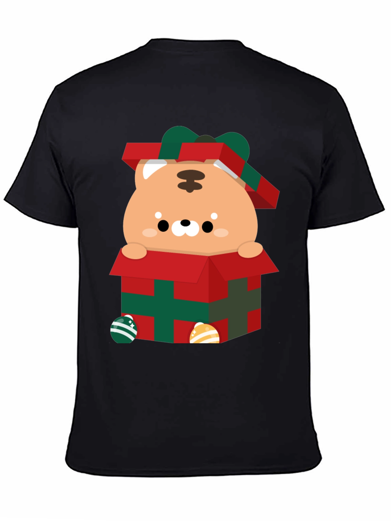 Festive Gift Box Tiger Graphic Tee