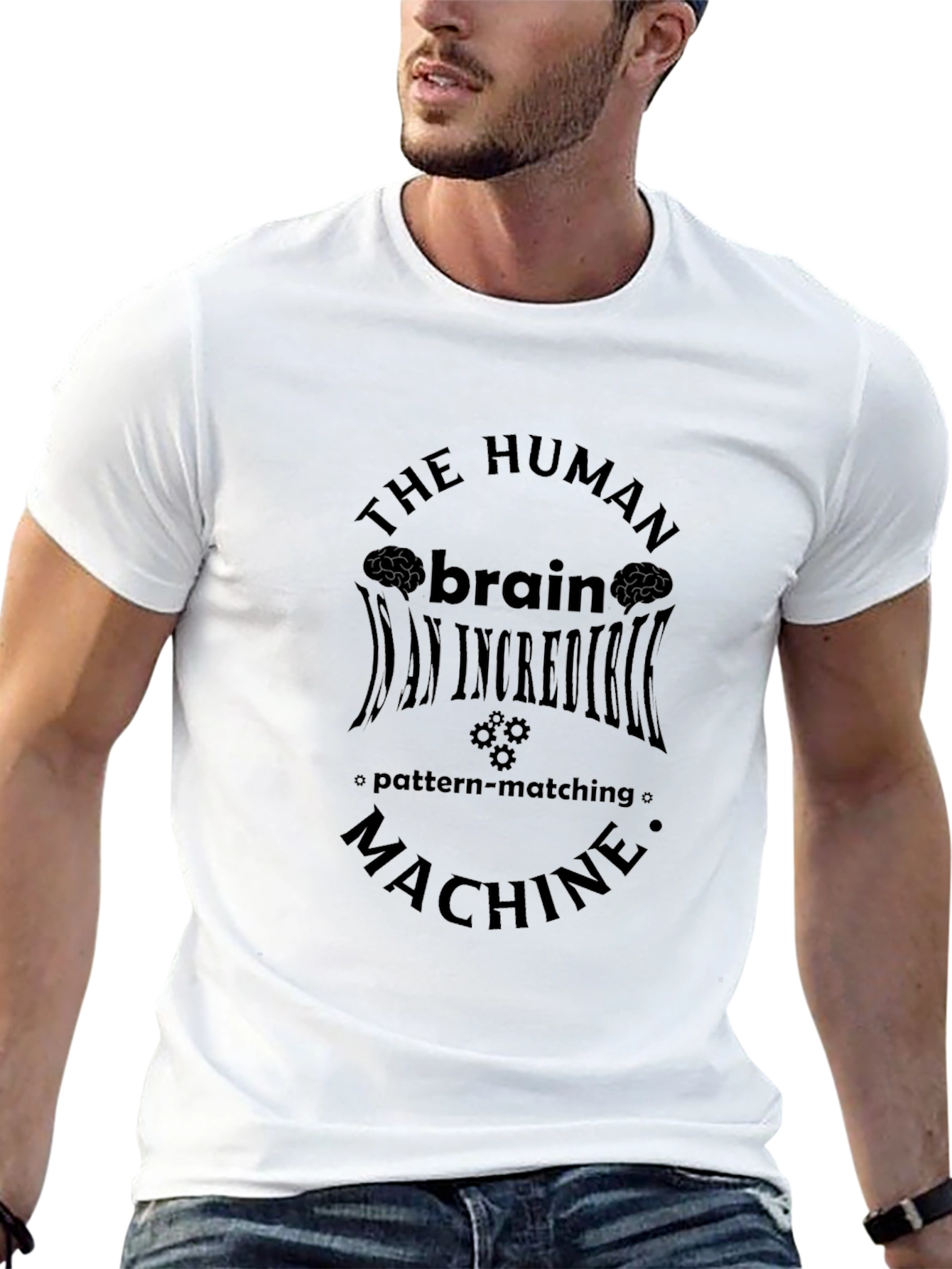 Brain Machine Graphic Tee - Black