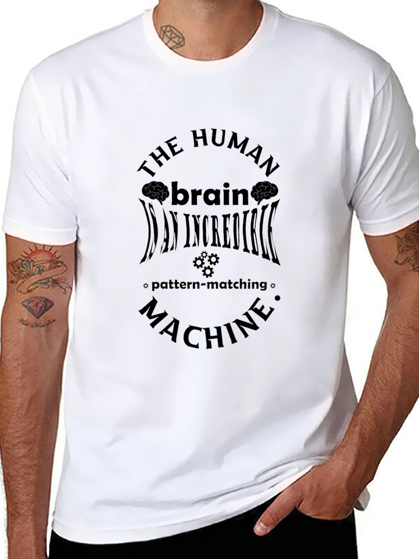 Brain Machine Graphic Tee - Black