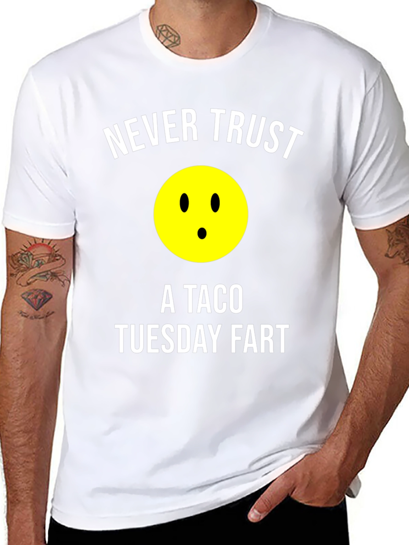 Never Trust a Taco Tuesday Fart Graphic T-Shirt