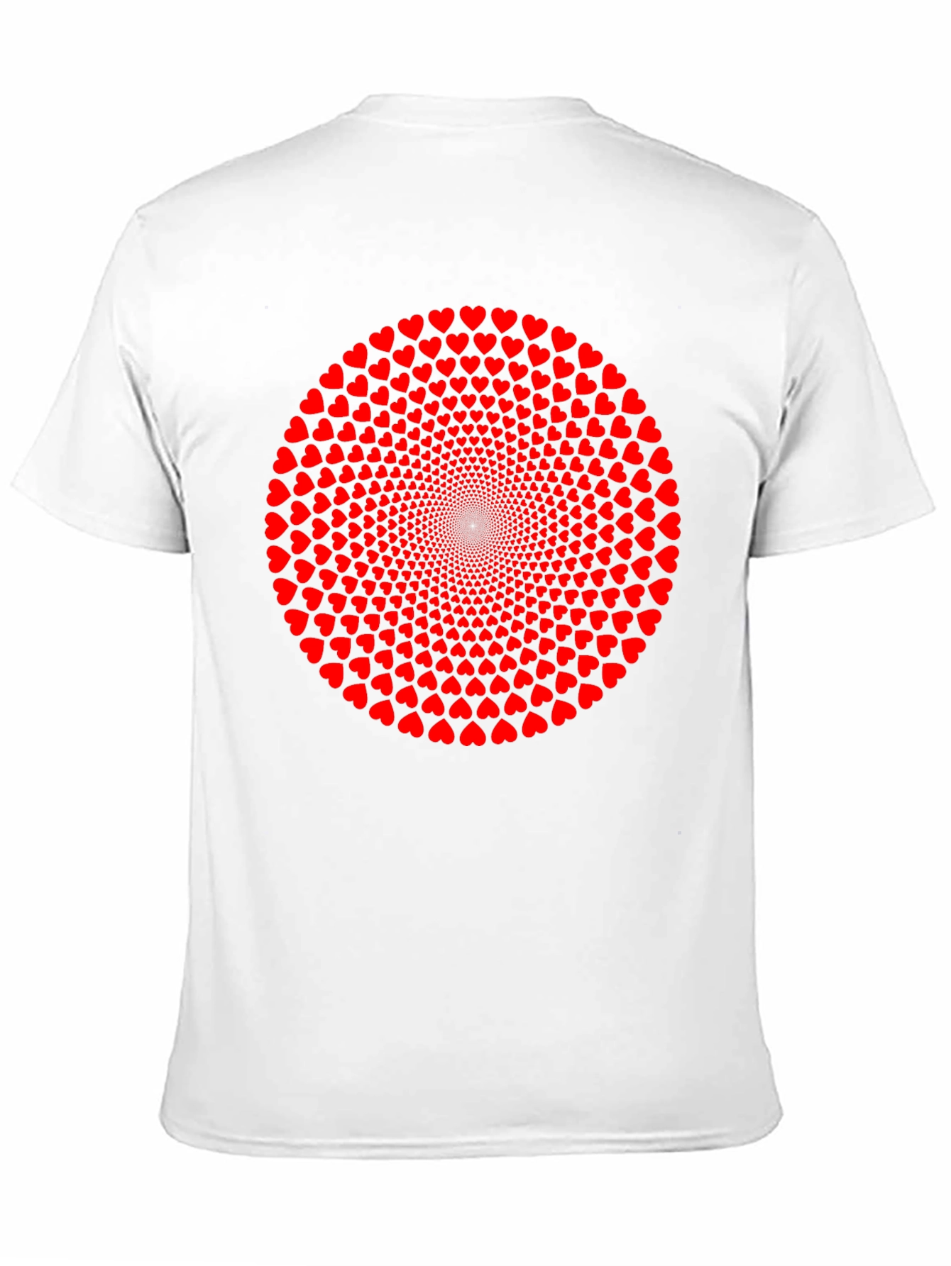 Heart Circle Graphic T-Shirt - Black