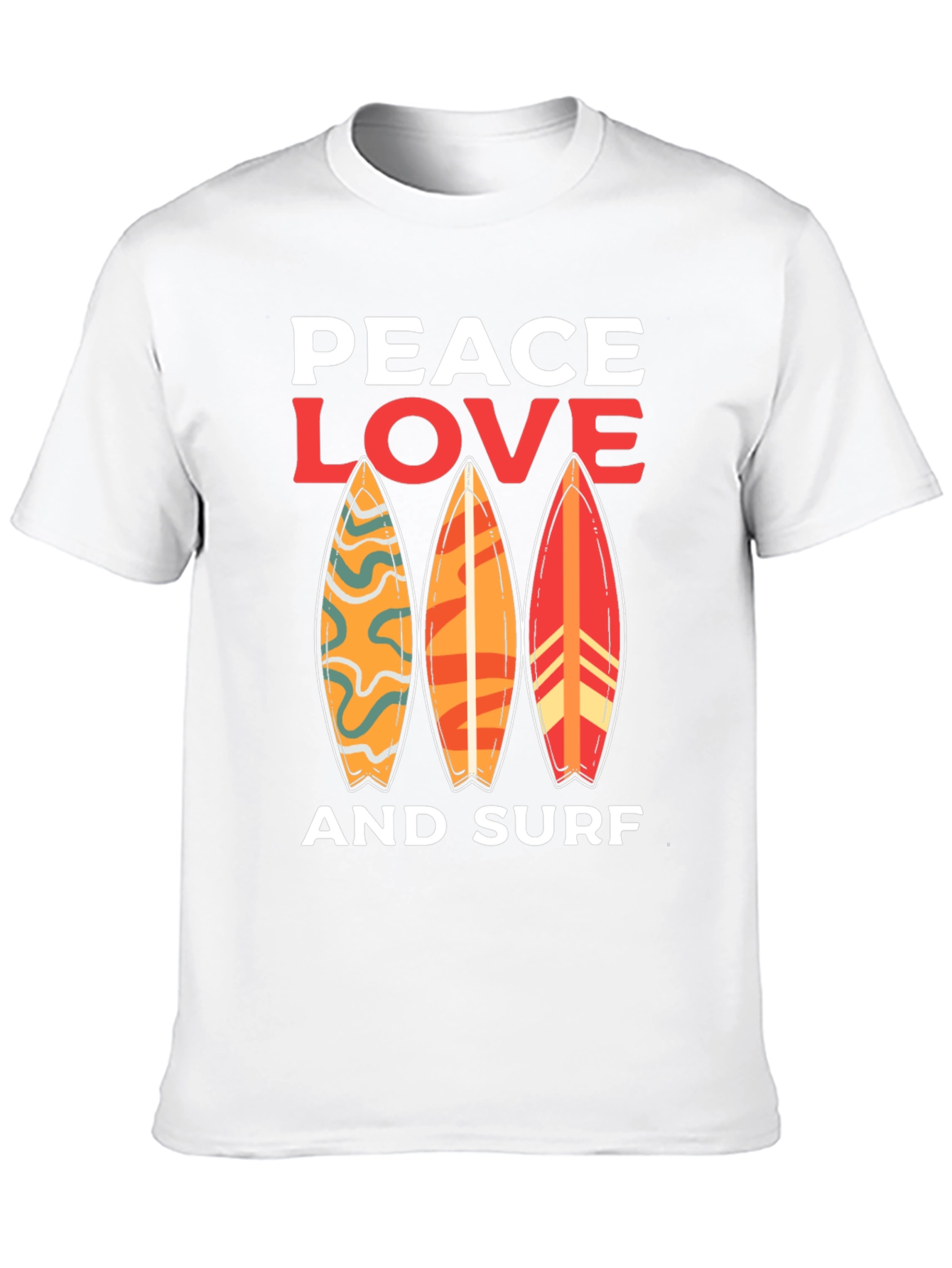 Peace Love Surf Graphic Tee - Unisex