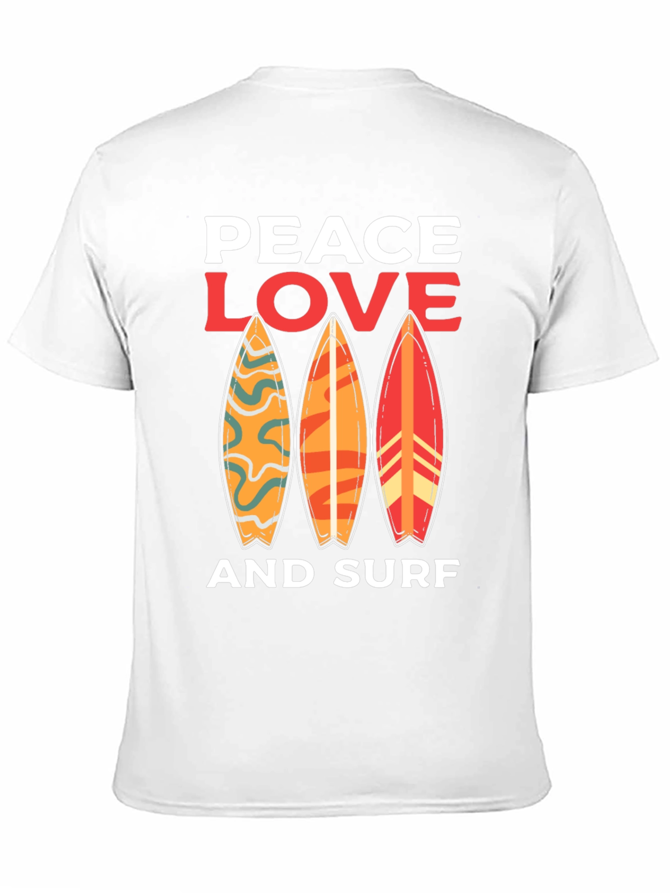 Peace Love Surf Graphic Tee - Unisex