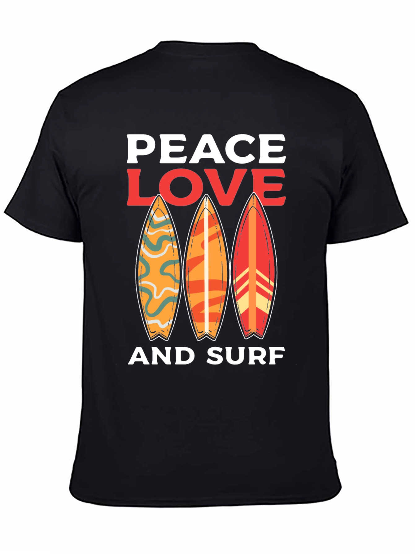 Peace Love Surf Graphic Tee - Unisex