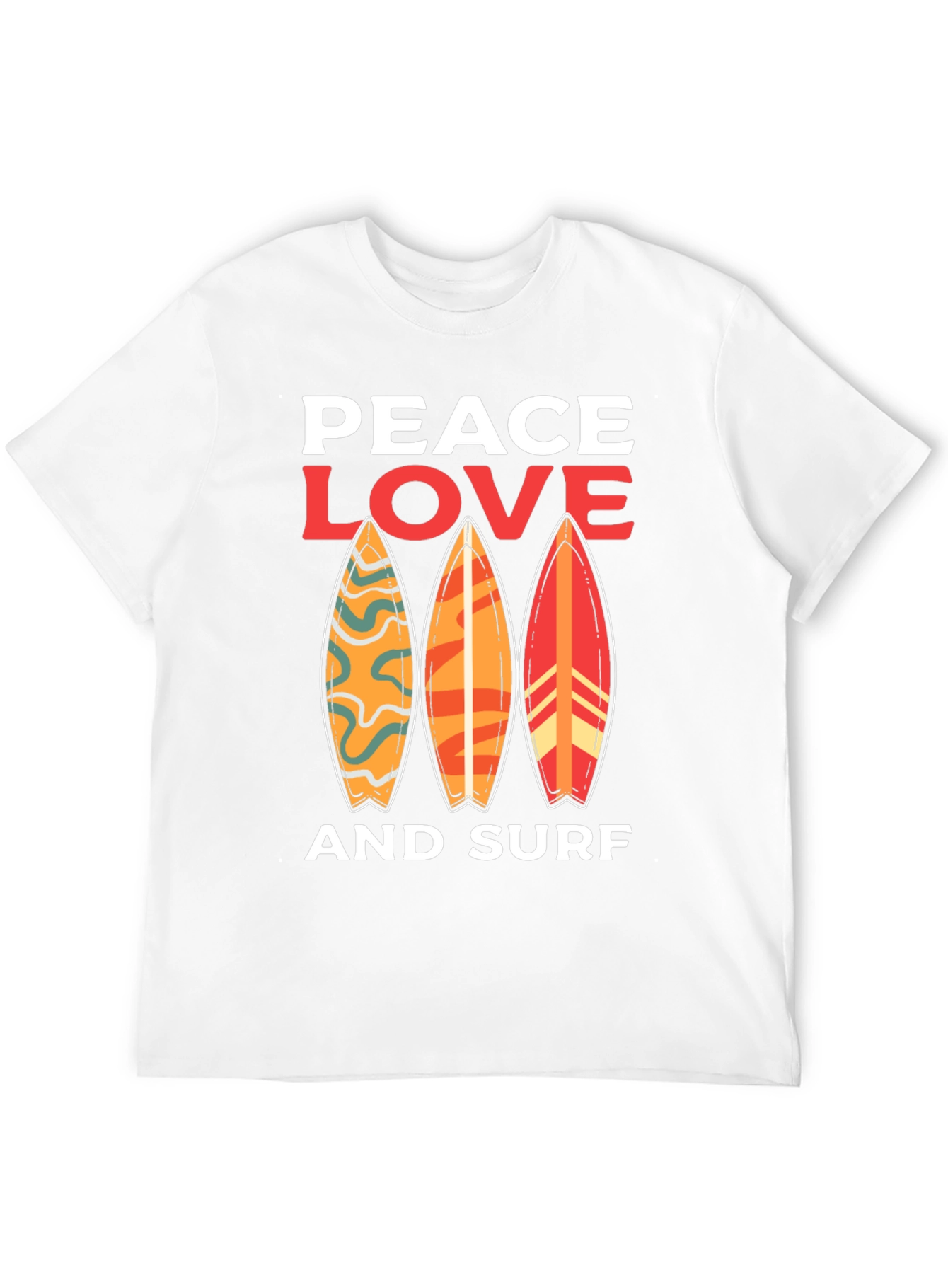 Peace Love Surf Graphic Tee - Unisex
