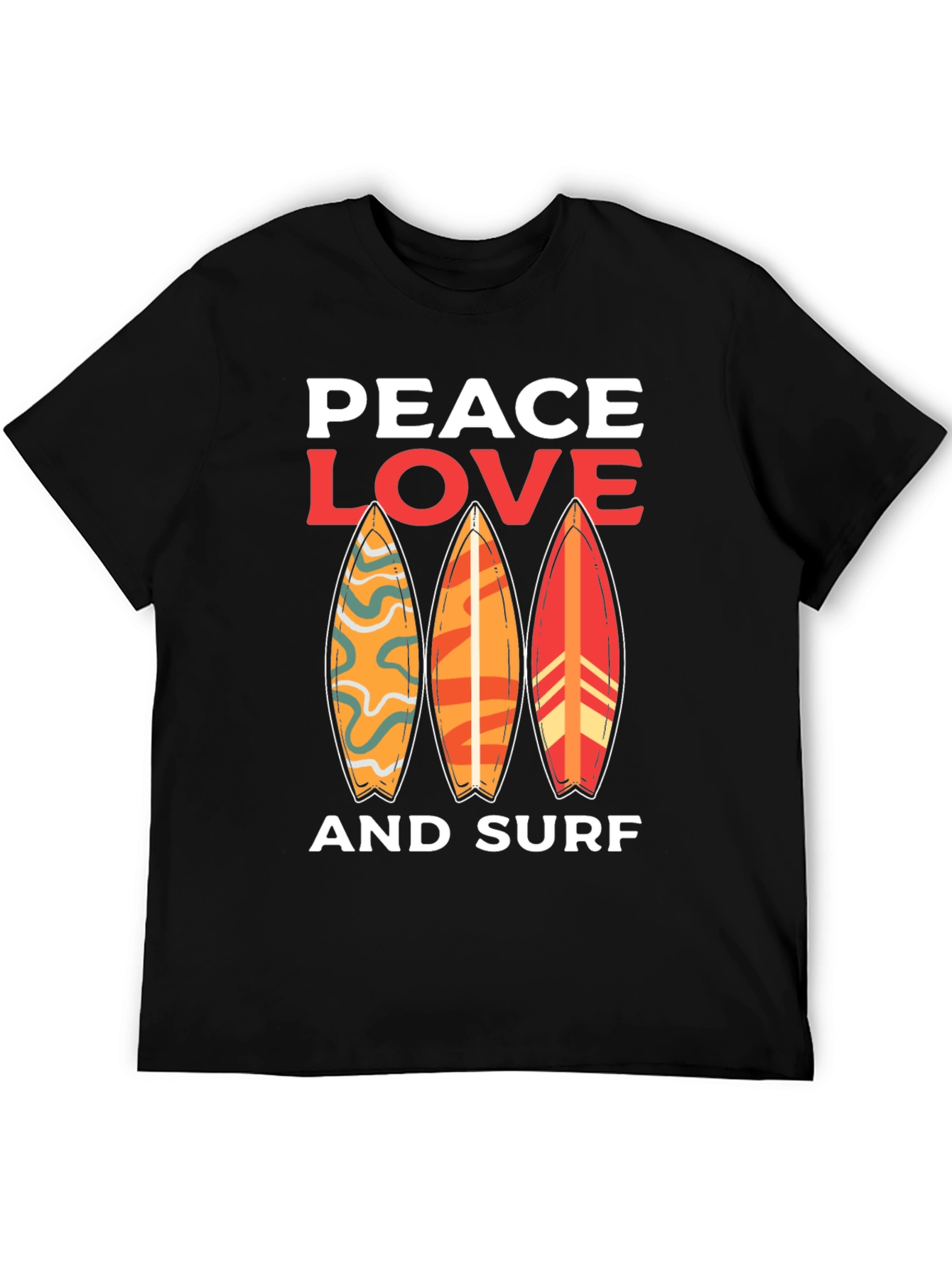 Peace Love Surf Graphic Tee - Unisex