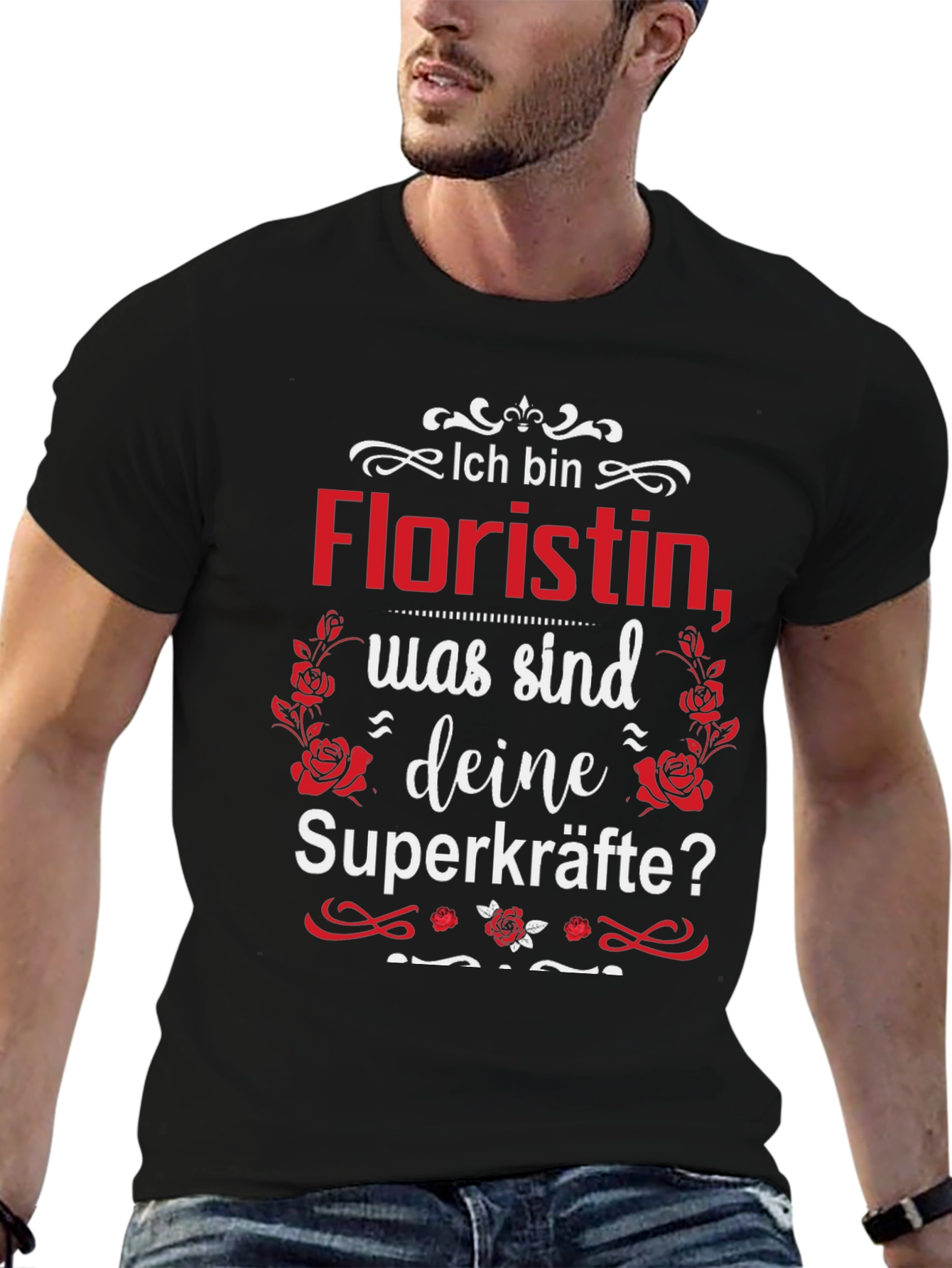 Floristin Superkräfte T-Shirt German Florist Tee