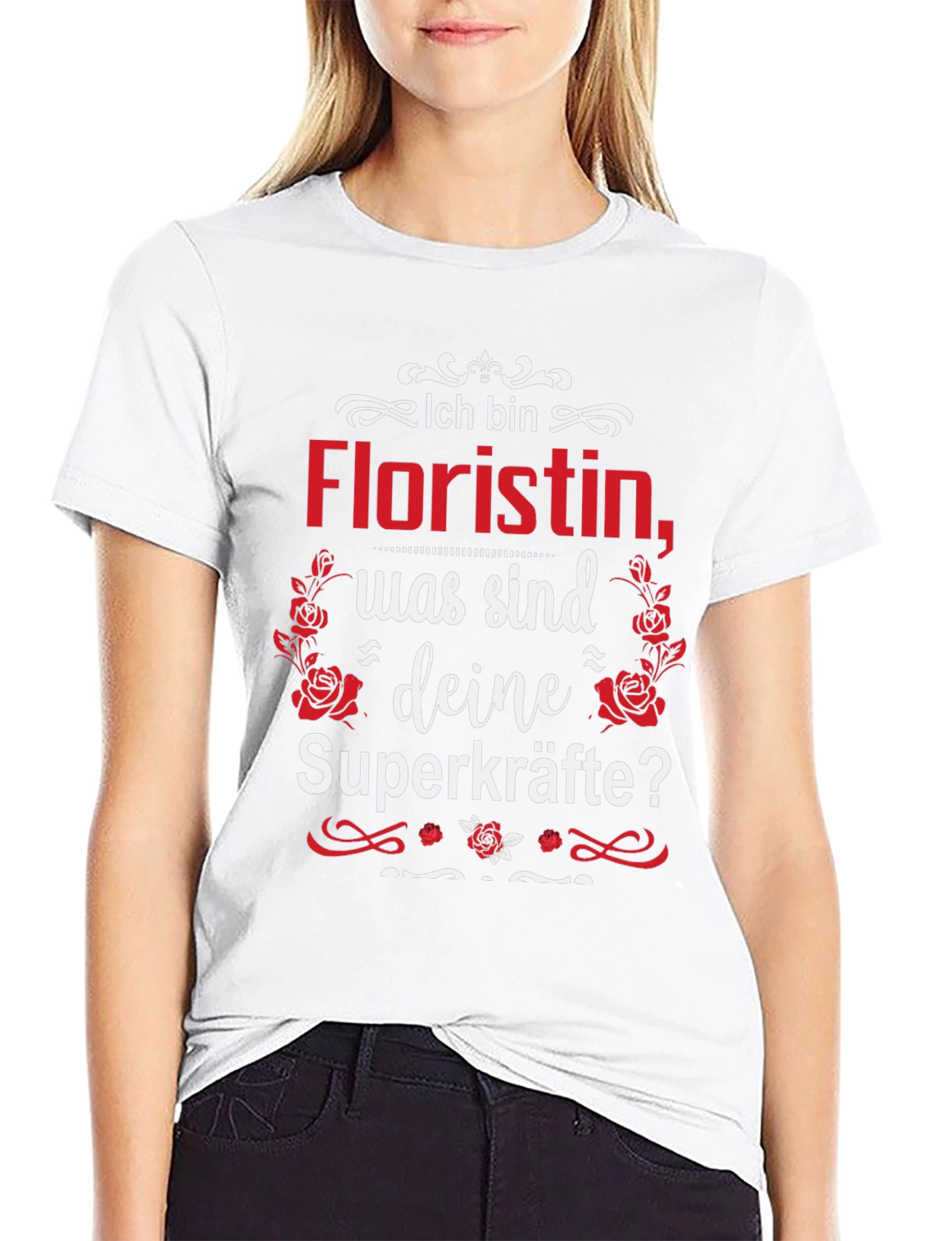 Floristin Superkräfte T-Shirt German Florist Tee