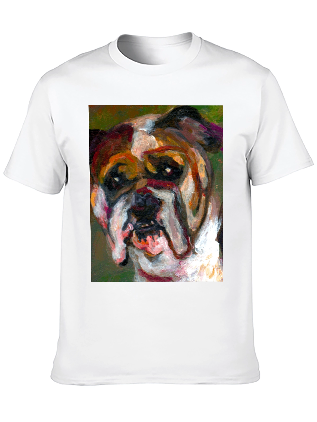 Bulldog Art Print T-Shirt