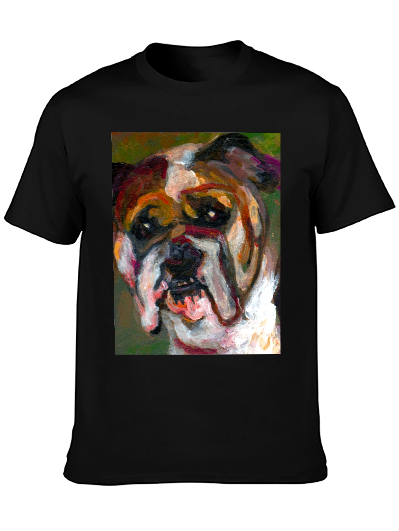 Bulldog Art Print T-Shirt