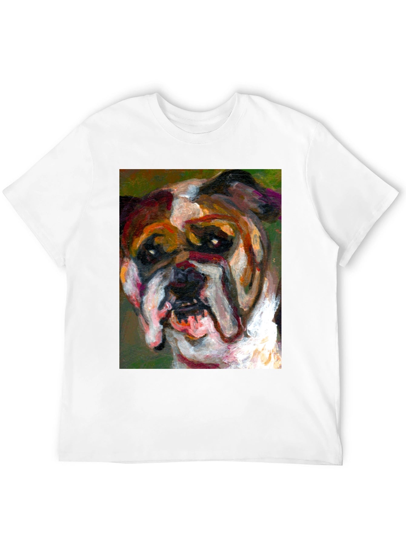 Bulldog Art Print T-Shirt
