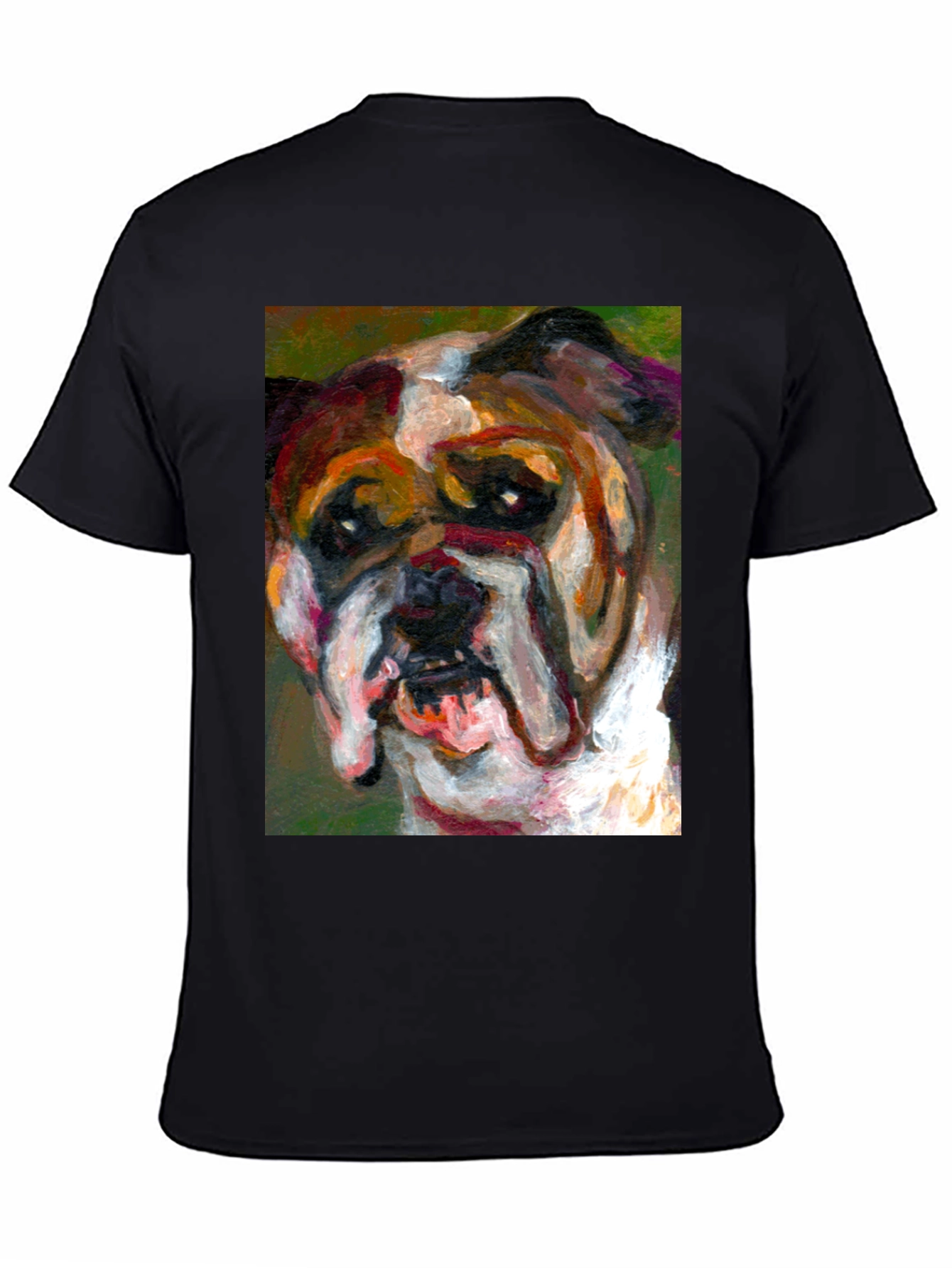 Bulldog Art Print T-Shirt
