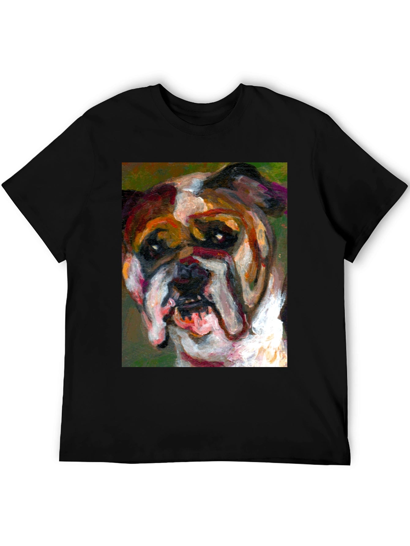 Bulldog Art Print T-Shirt
