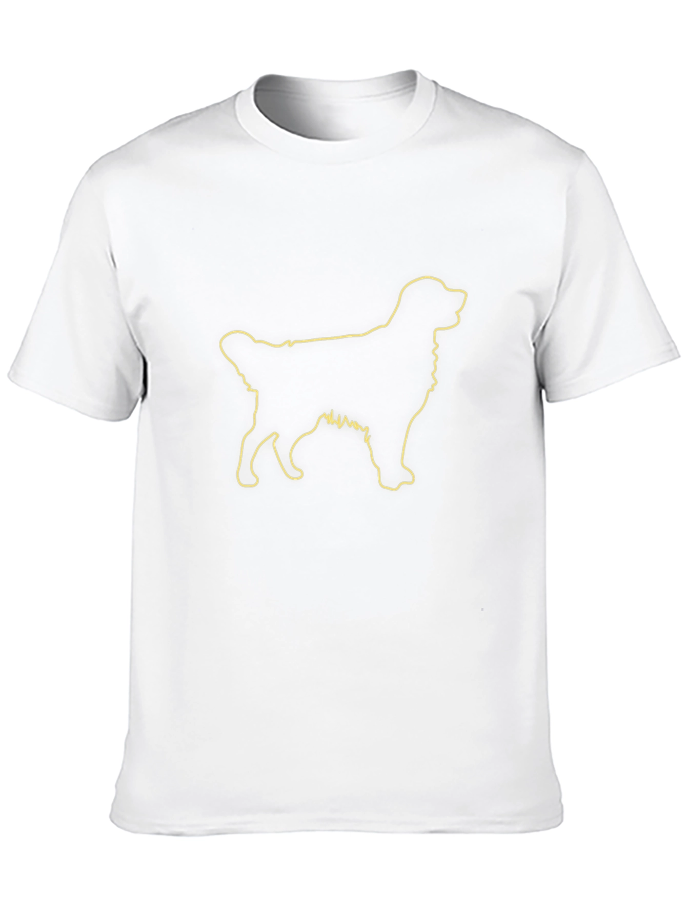 Dog Outline Graphic T-Shirt