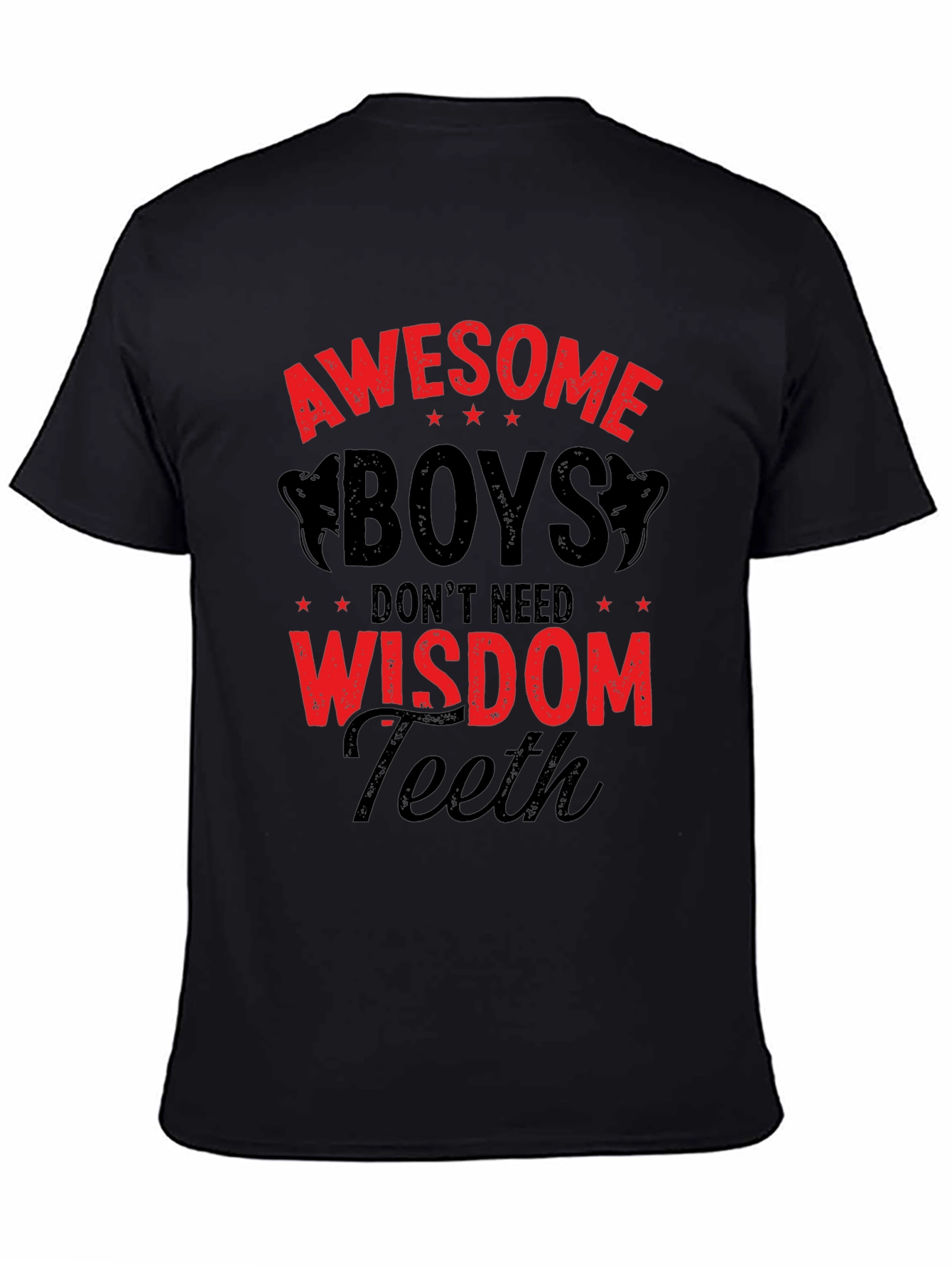 Awesome Boys Wisdom Teeth Graphic T-Shirt