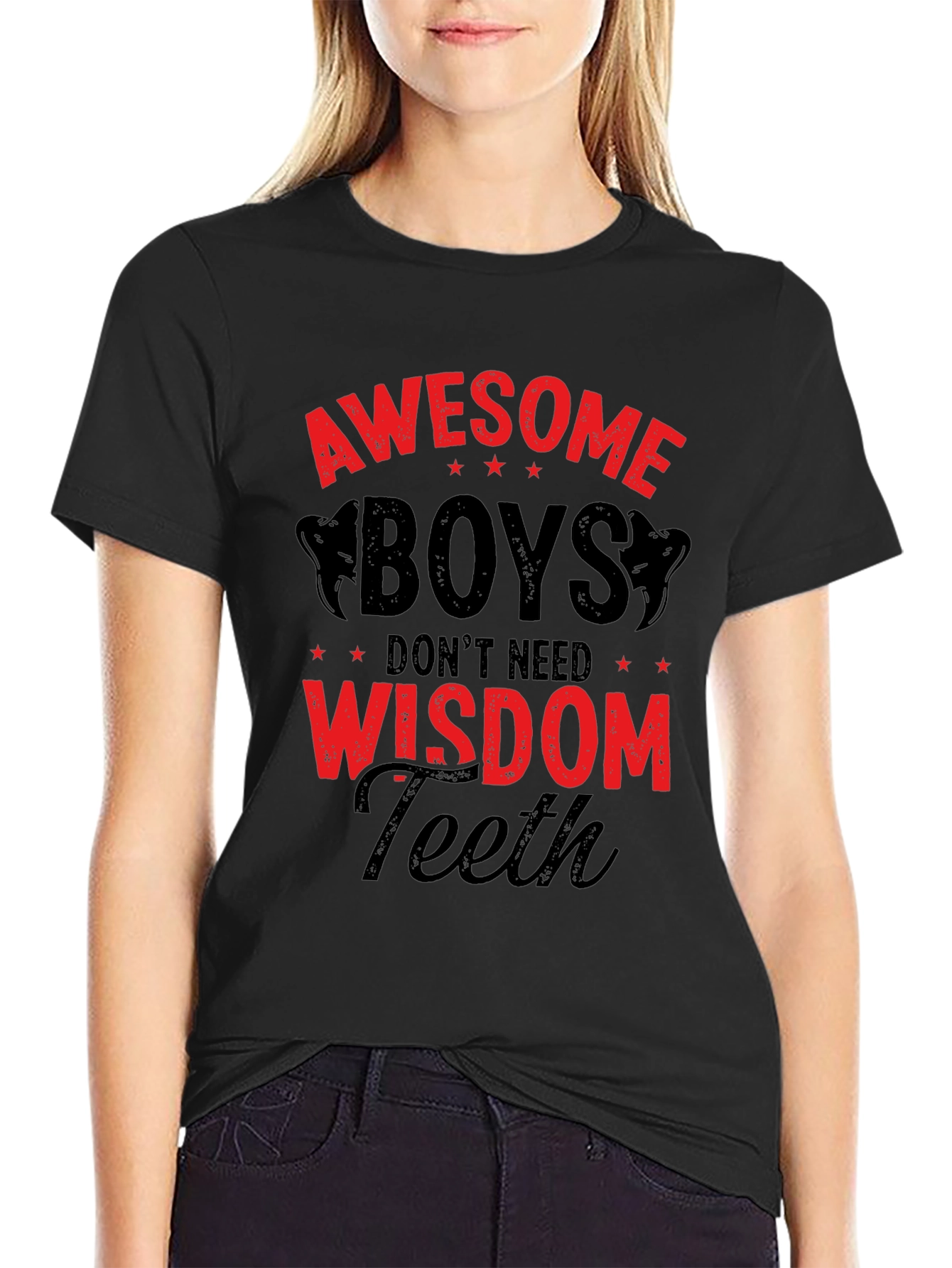 Awesome Boys Wisdom Teeth Graphic T-Shirt