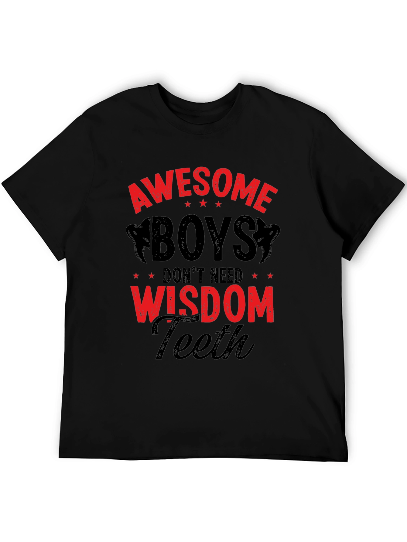 Awesome Boys Wisdom Teeth Graphic T-Shirt