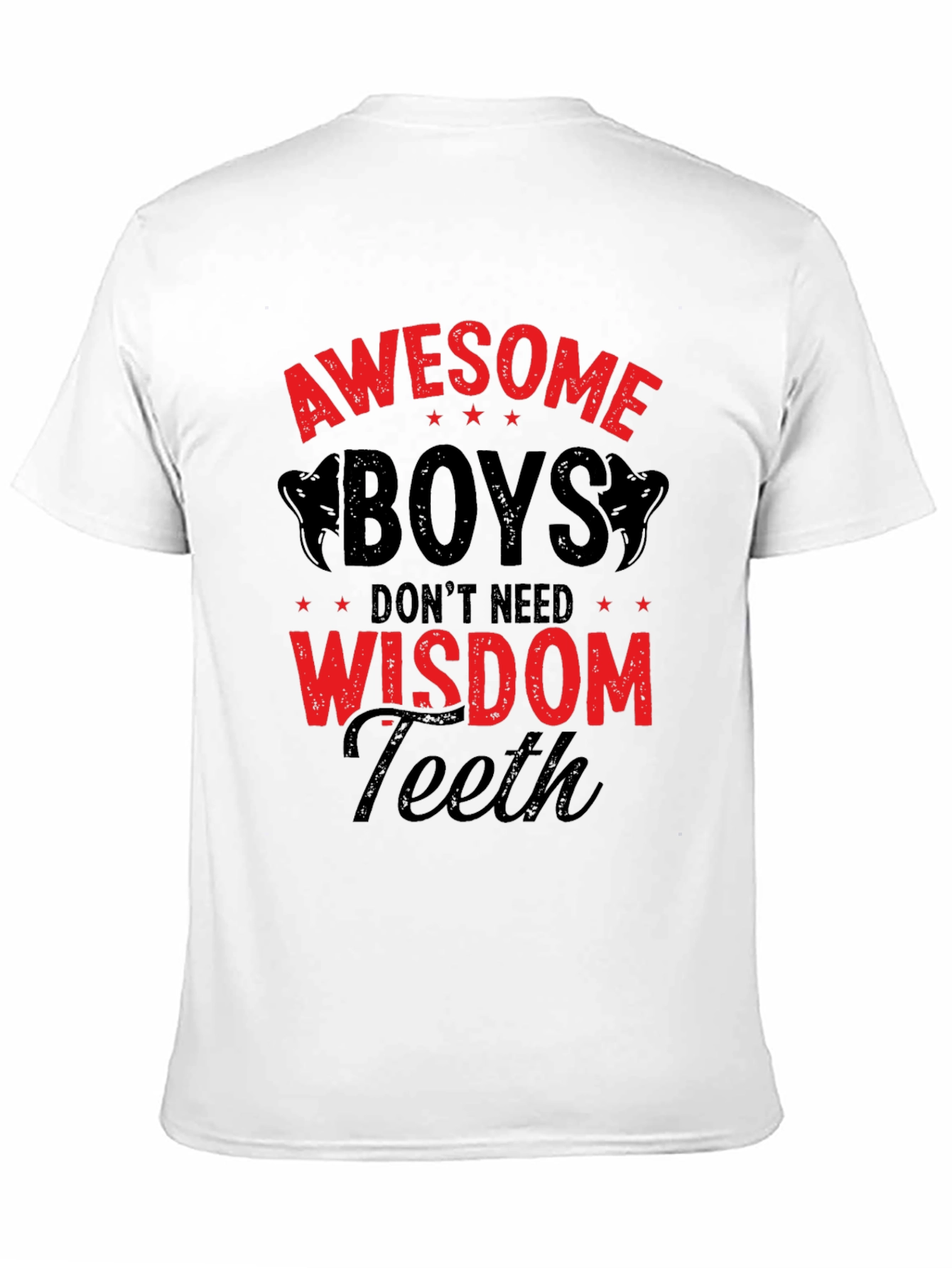 Awesome Boys Wisdom Teeth Graphic T-Shirt