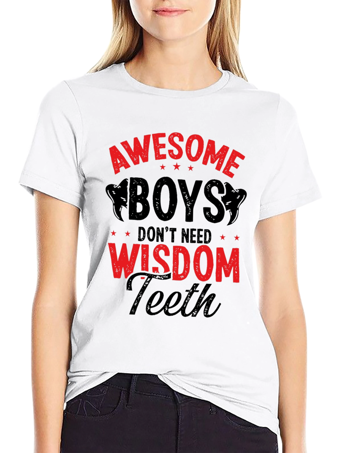 Awesome Boys Wisdom Teeth Graphic T-Shirt