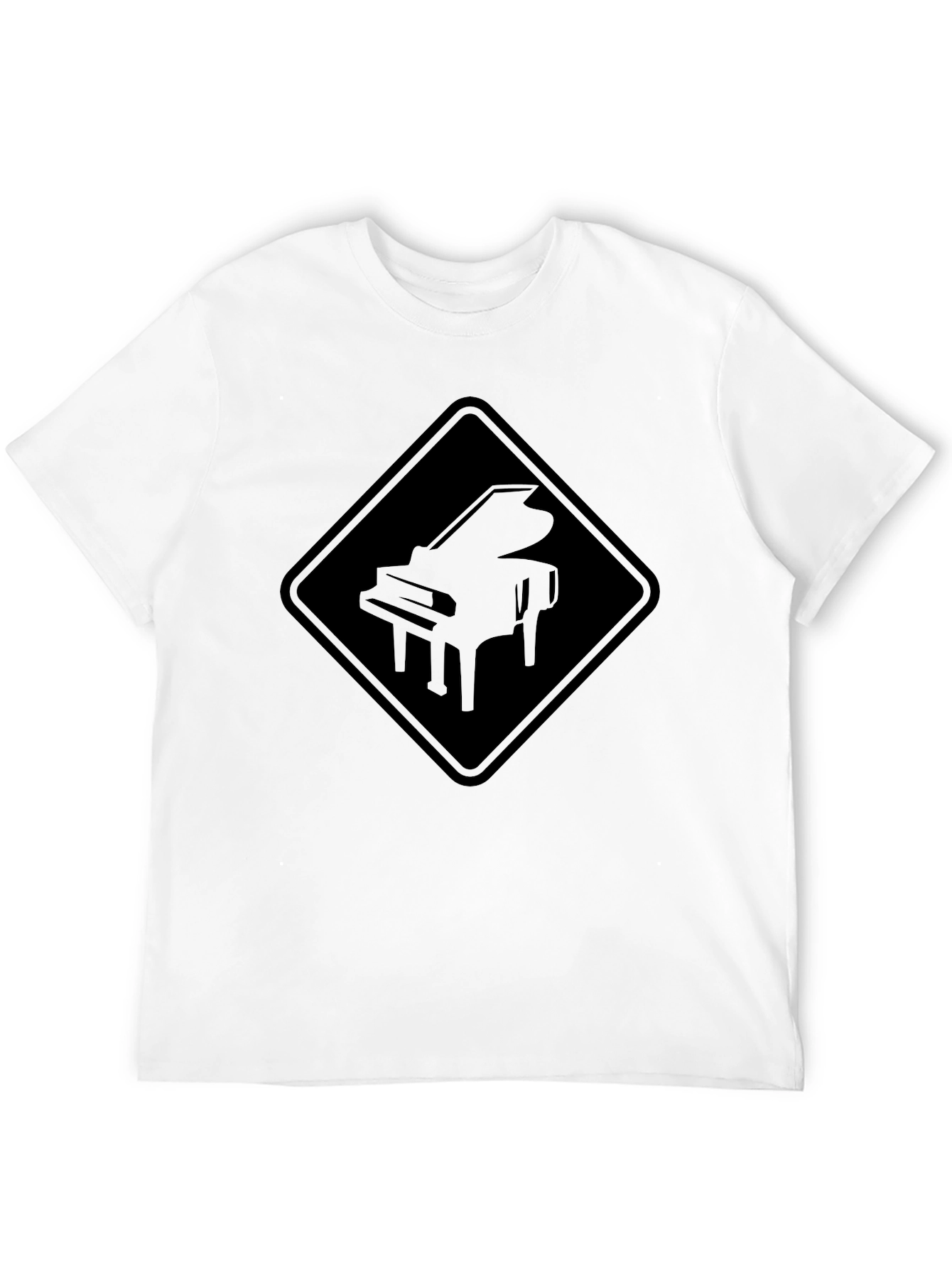 Grand Piano Sign T-Shirt - Black