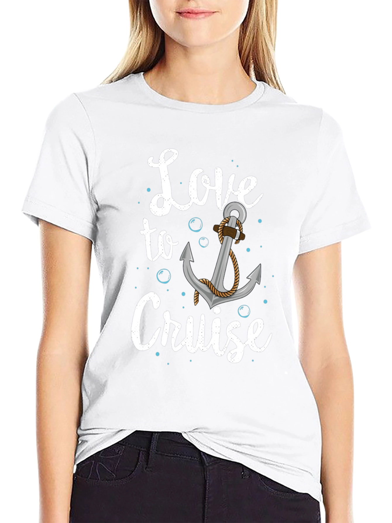 Love to Cruise T-Shirt Anchor Design