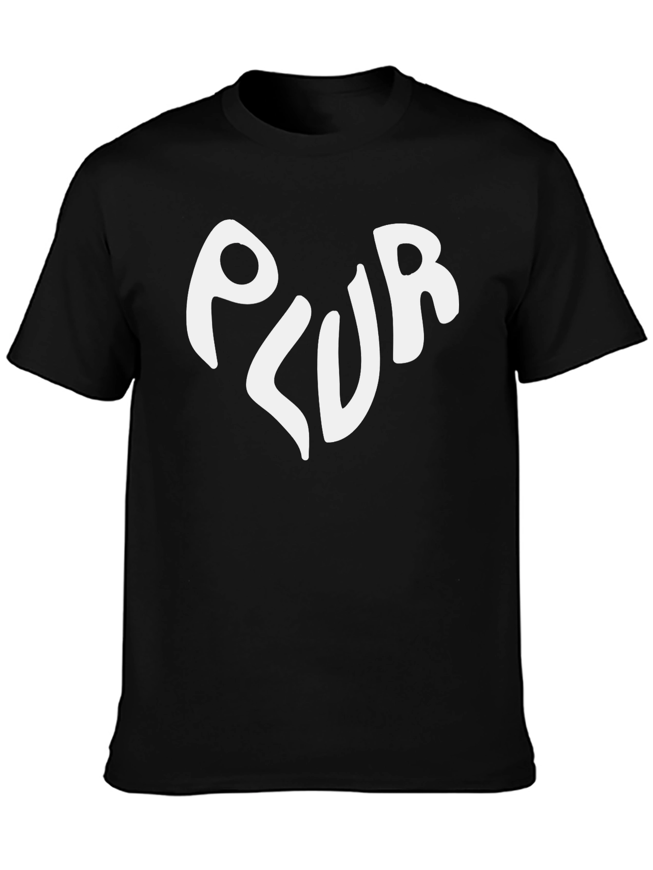Black PLUR Graphic Tee