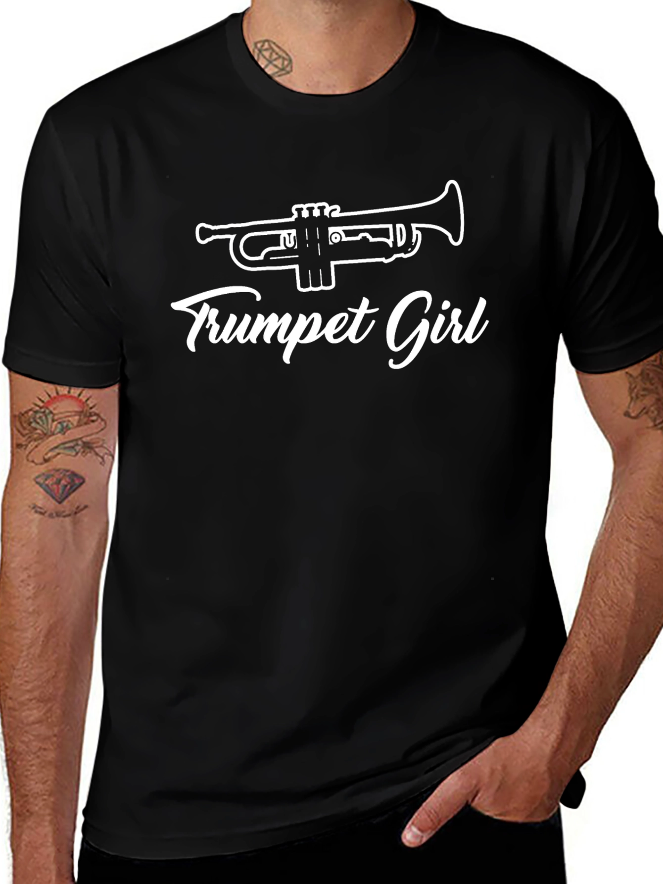 Trumpet Girl T-Shirt - Musician Apparel