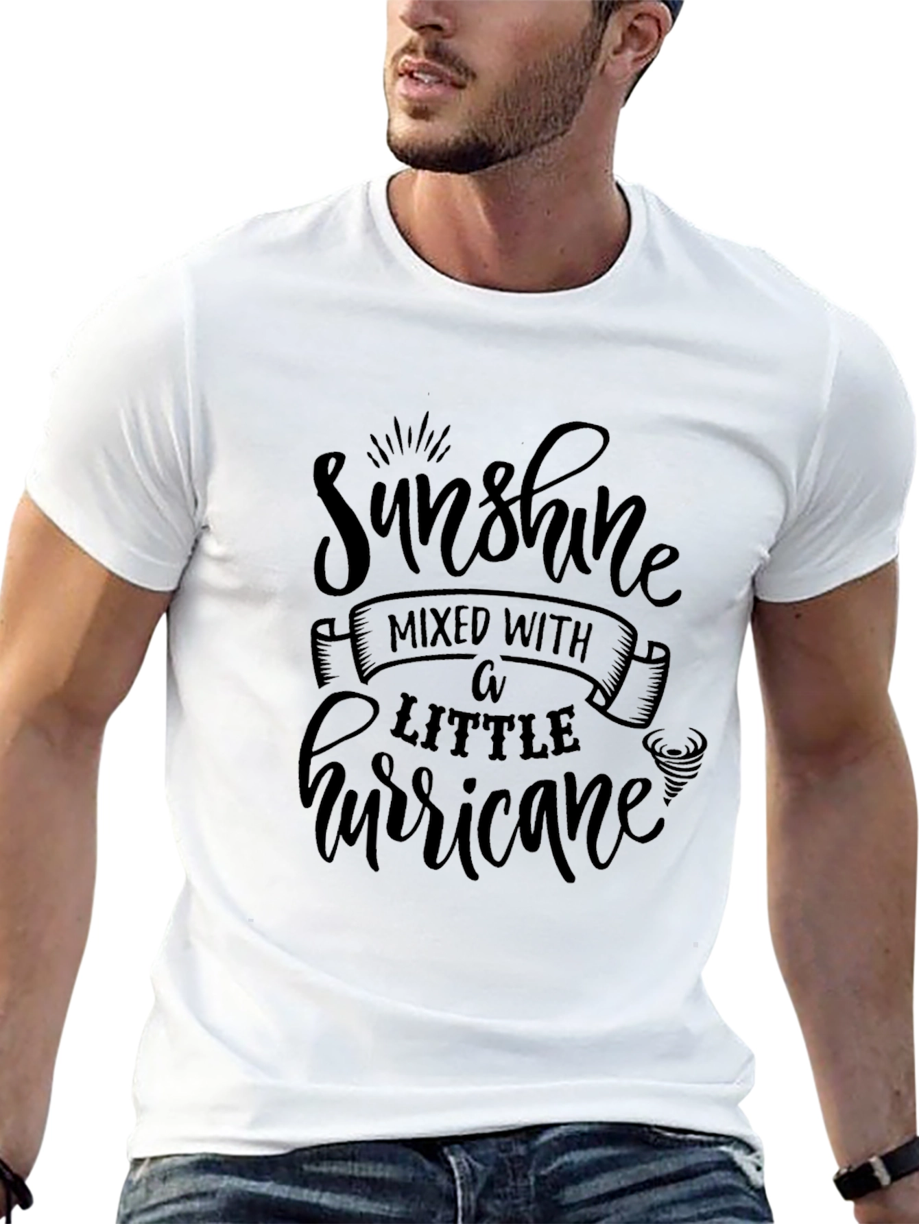 Sunshine & Hurricane Black Graphic Tee